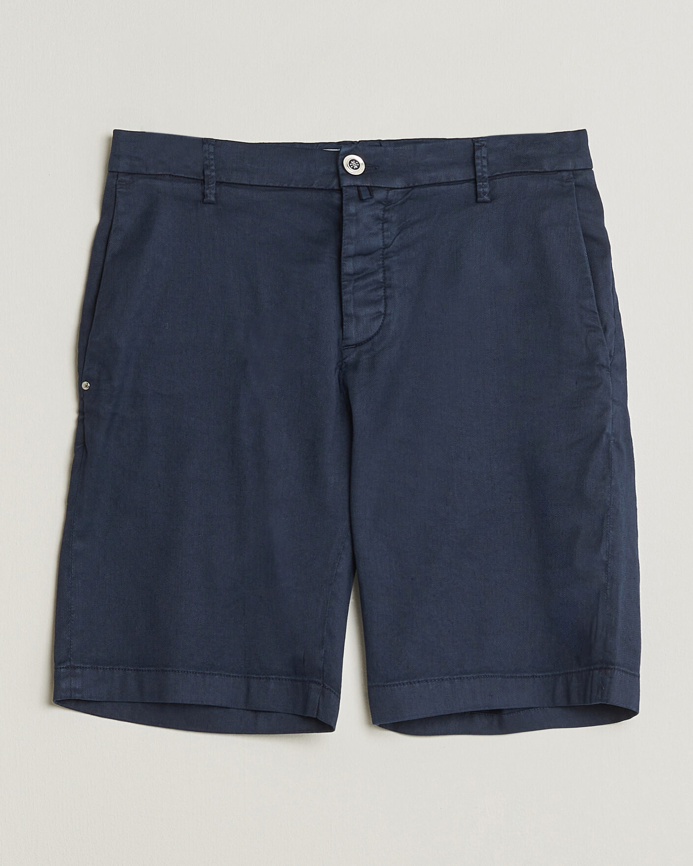 Mies | Shortsit | Jacob Cohën | George Stretch Linen Shorts Navy