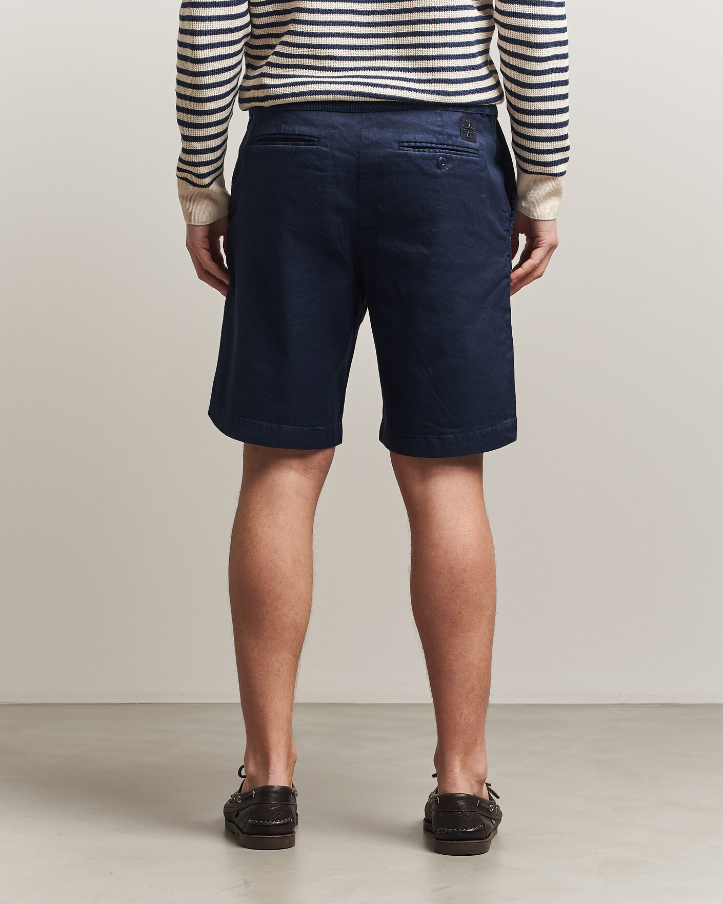Mies | Shortsit | Jacob Cohën | George Stretch Linen Shorts Navy