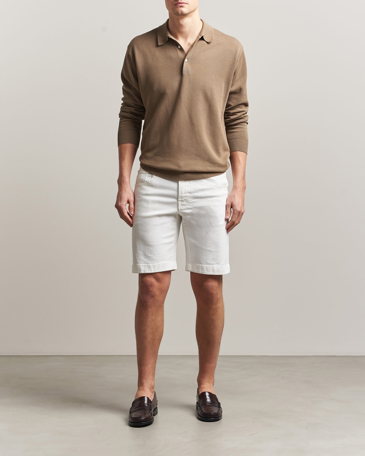 Mies | Shortsit | Jacob Cohën | Nicolas Bull Stretch Denim Shorts White