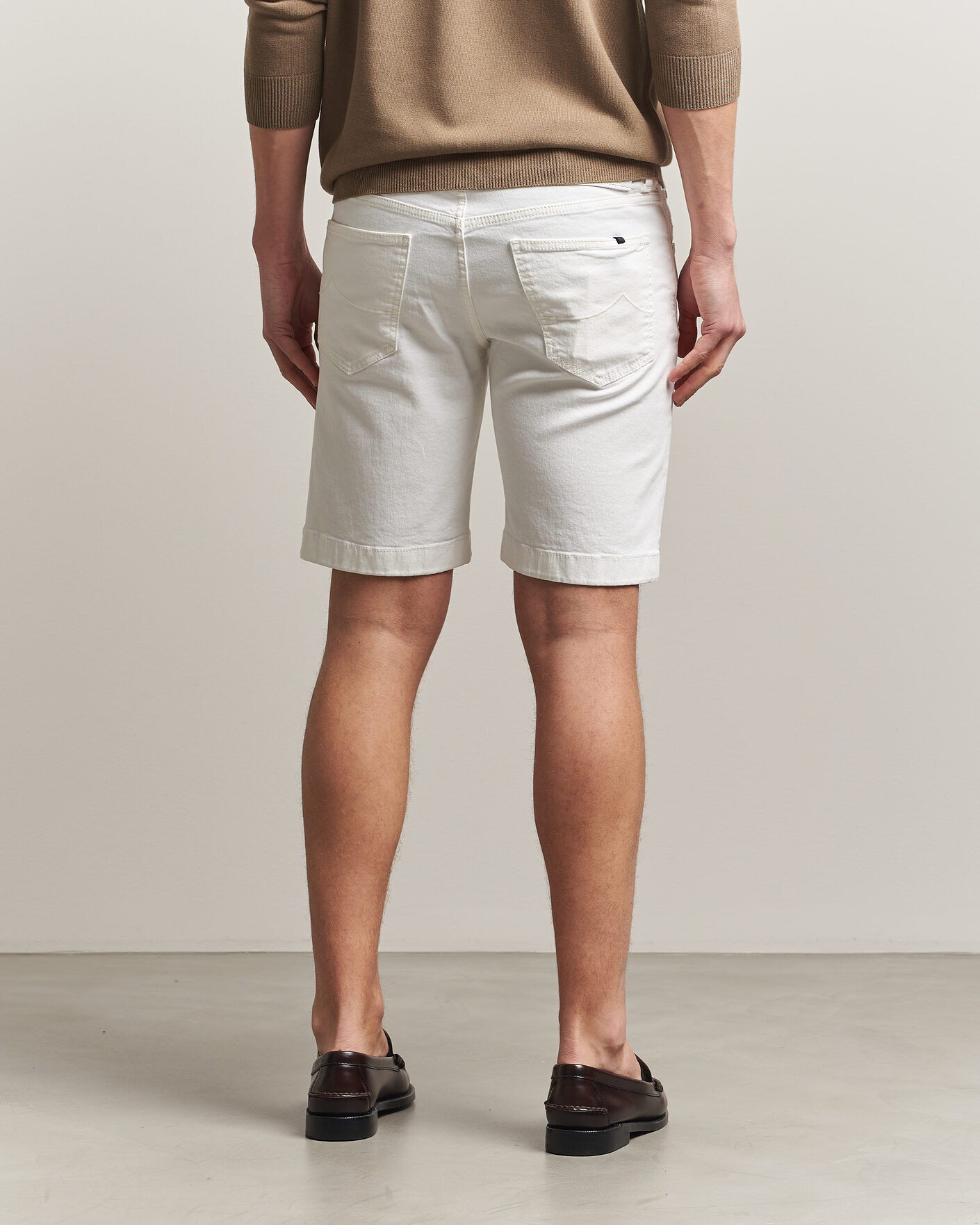 Mies | Shortsit | Jacob Cohën | Nicolas Bull Stretch Denim Shorts White