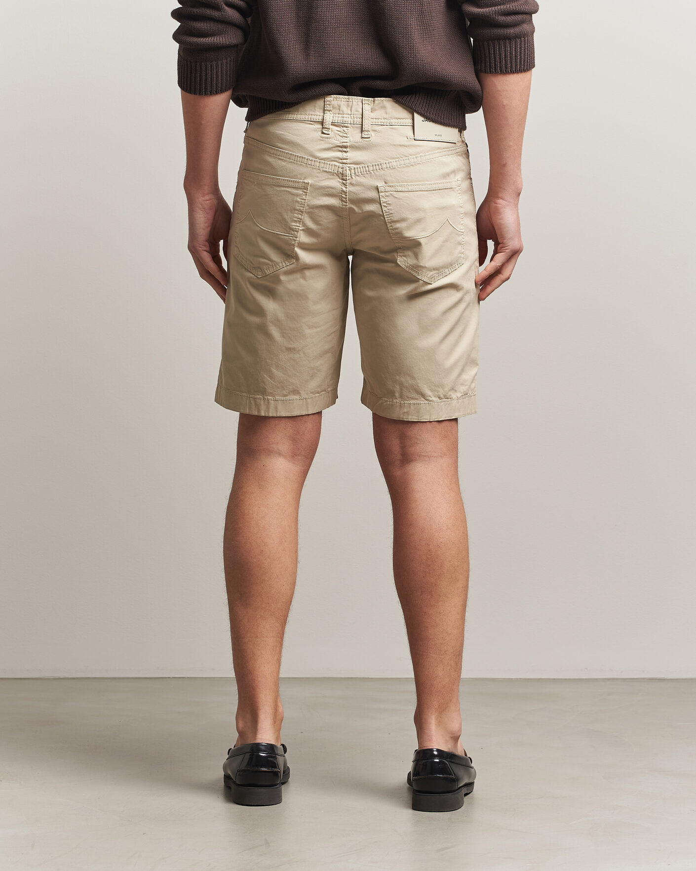 Mies | Shortsit | Jacob Cohën | Nicolas Cotton Gabardine Shorts Beige