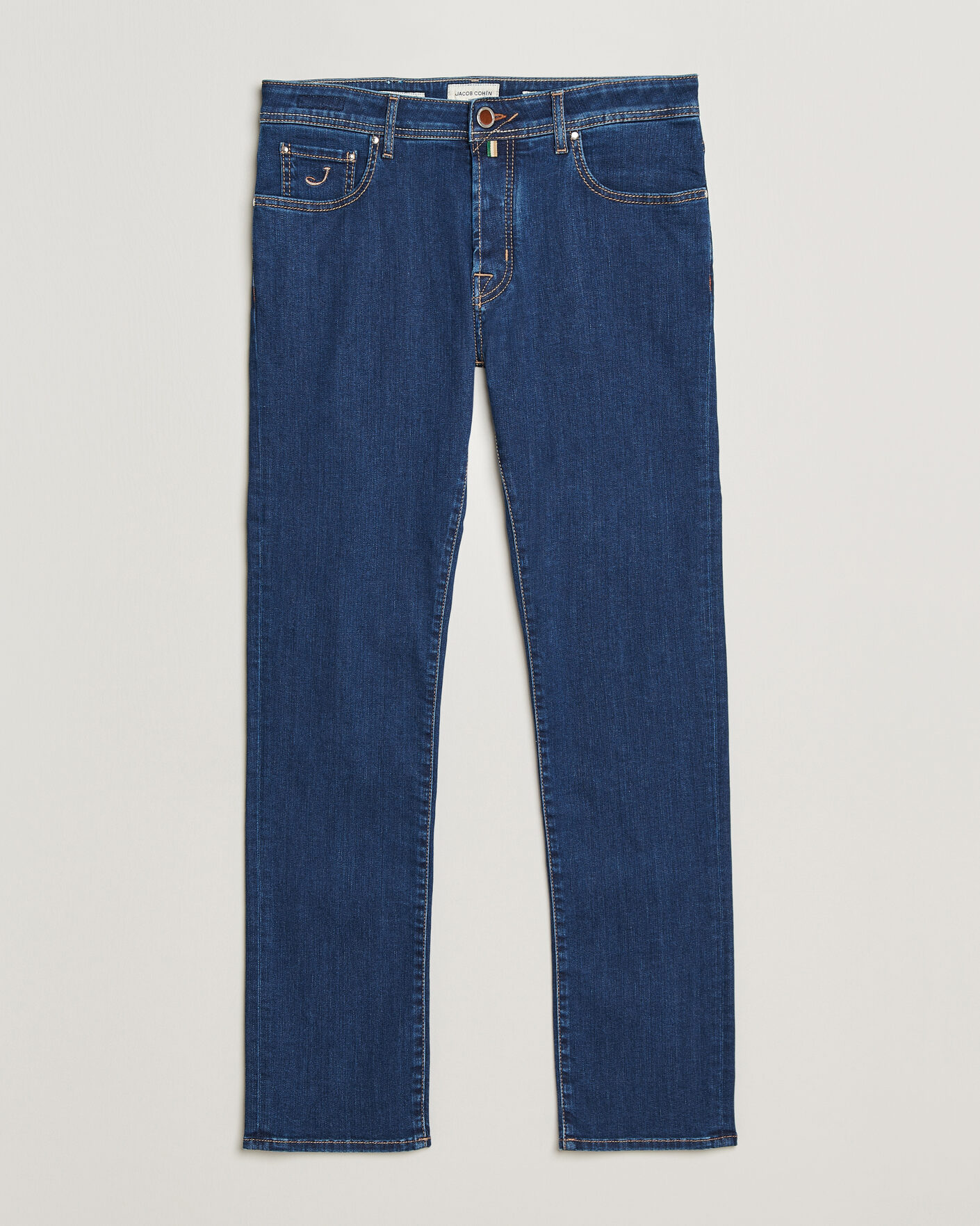 Mies | Farkut | Jacob Cohën | Bard Slim Fit Stretch Porsche Patch Jeans Dark Blue