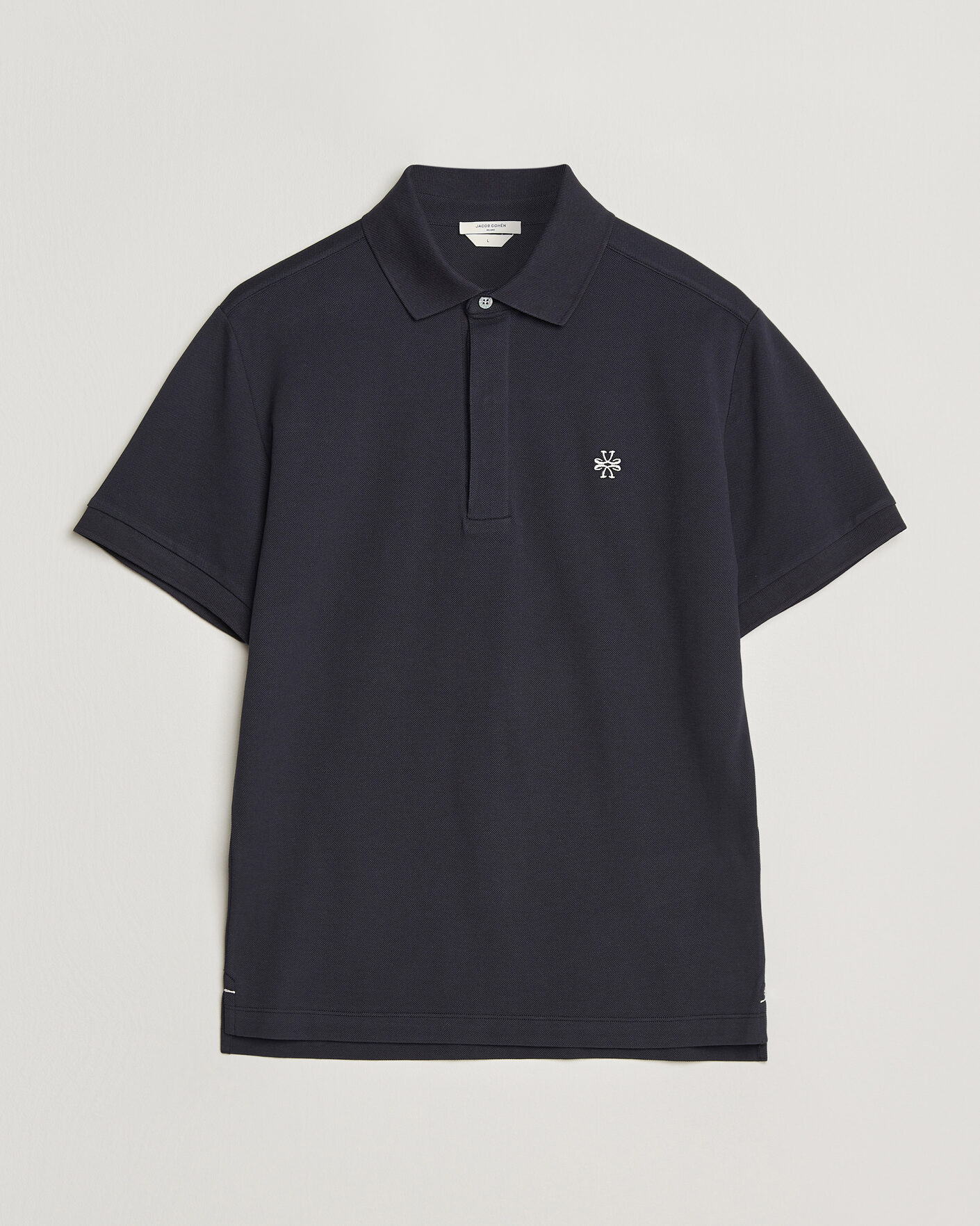 Mies | Pikeet | Jacob Cohën | Cotton Polo Piquet Navy Blue