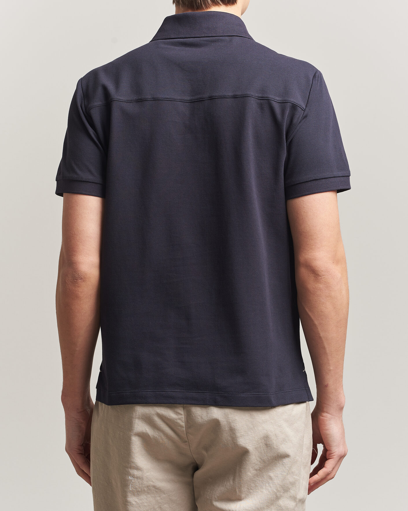 Mies | Pikeet | Jacob Cohën | Cotton Polo Piquet Navy Blue