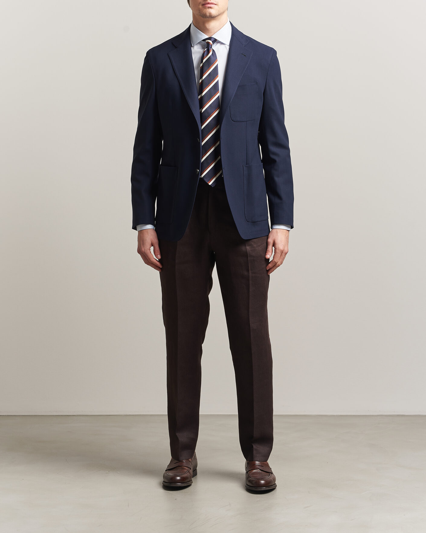 Mies | Pikkutakit | Canali | Unconstructed Impeccabile Wool Blazer Navy