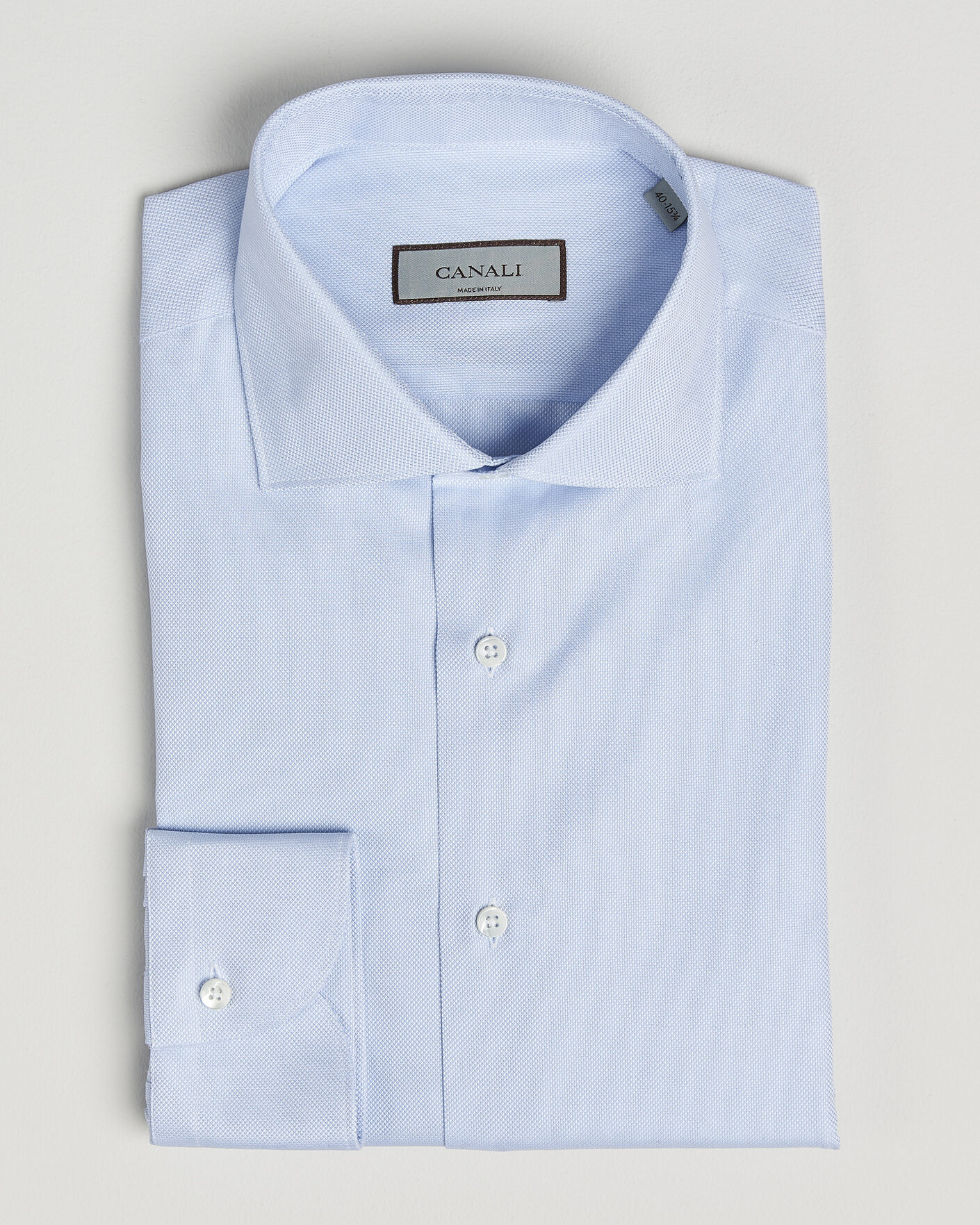Mies | Kauluspaidat | Canali | Slim Fit Oxford Shirt Light Blue