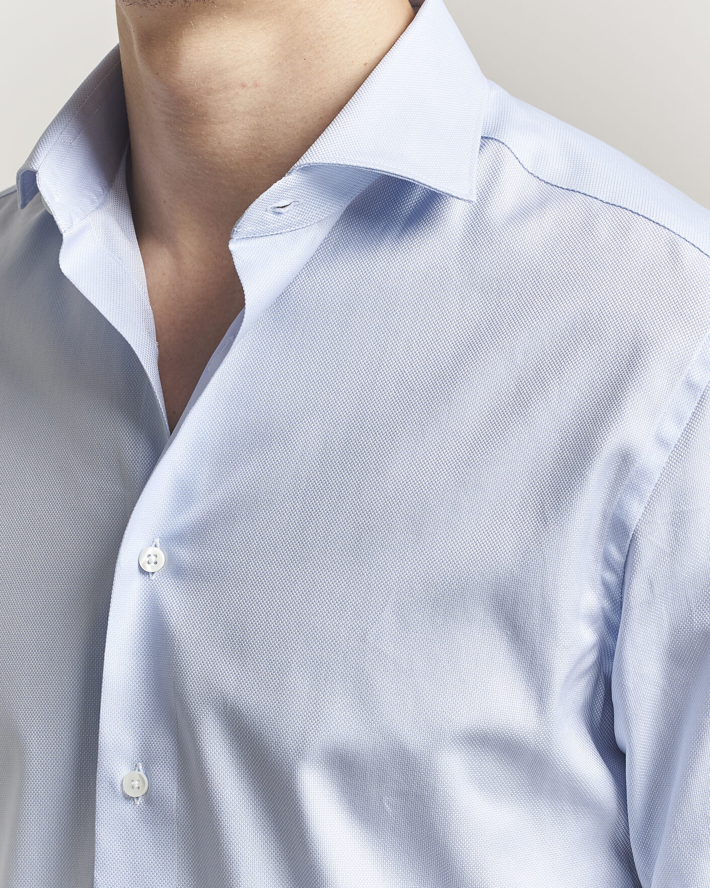 Mies | Kauluspaidat | Canali | Slim Fit Oxford Shirt Light Blue