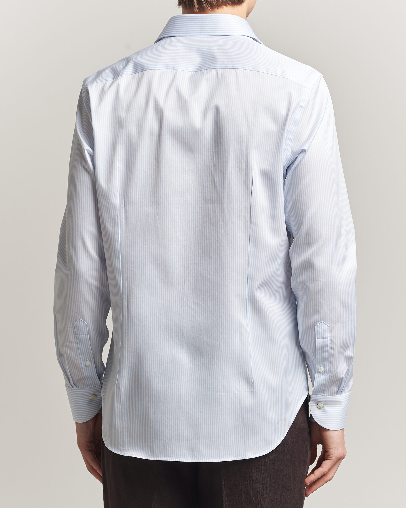 Mies | Kauluspaidat | Canali | Slim Fit Impeccabile Shirt Light Blue Stripe