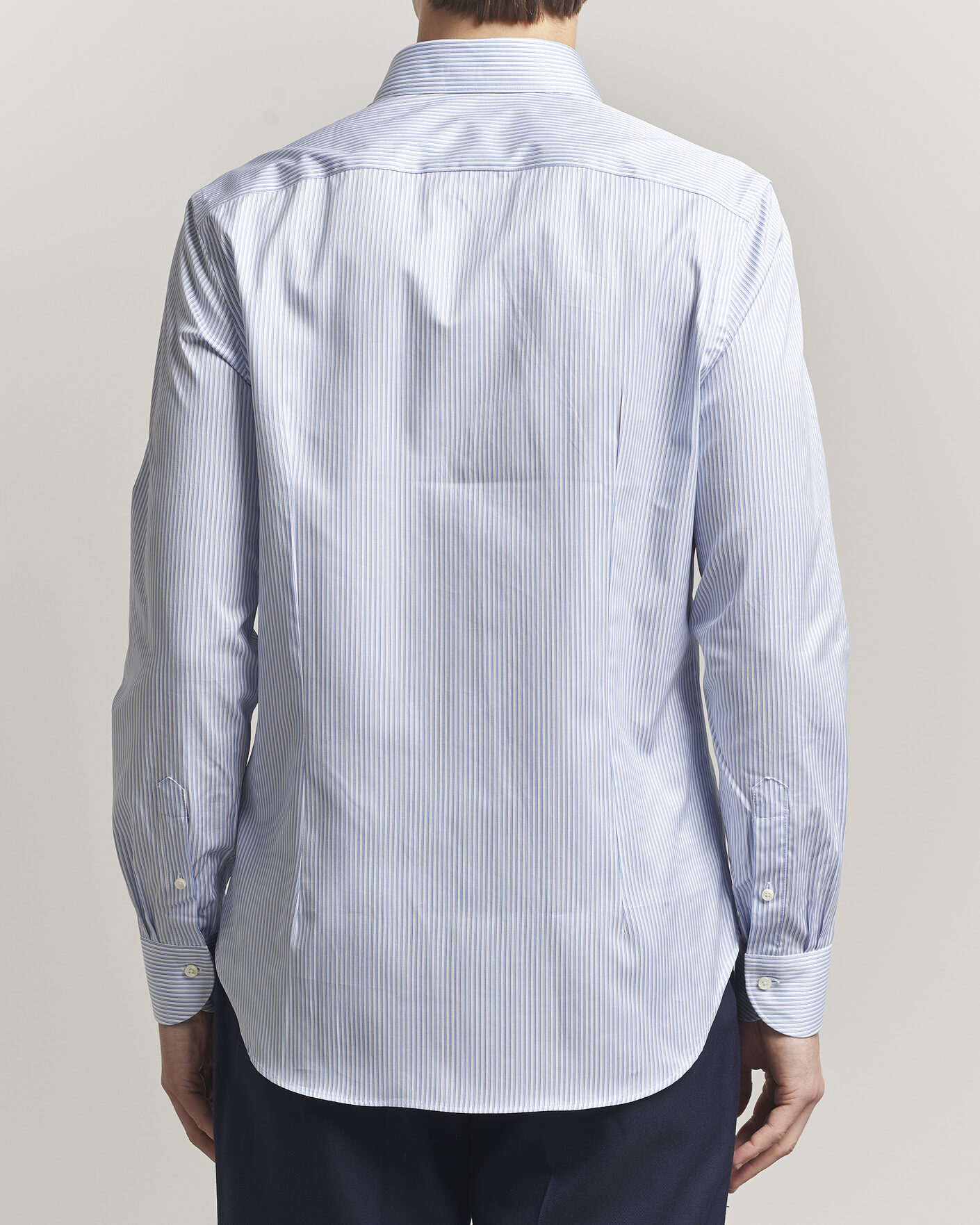 Mies | Kauluspaidat | Canali | Slim Fit Impeccabile Shirt Blue Stripe