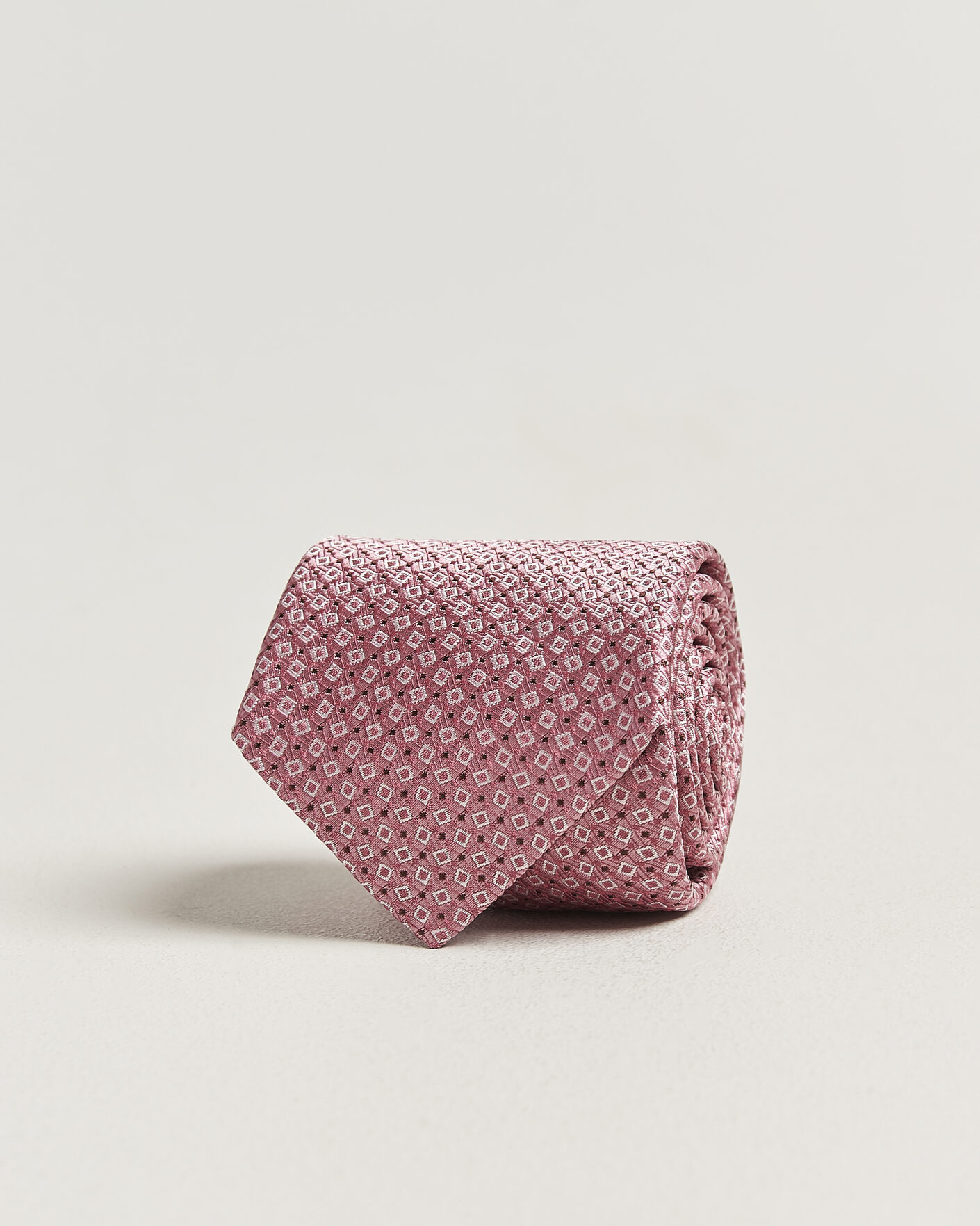 Mies | Solmiot | Canali | Micro Structure Silk Tie Pink