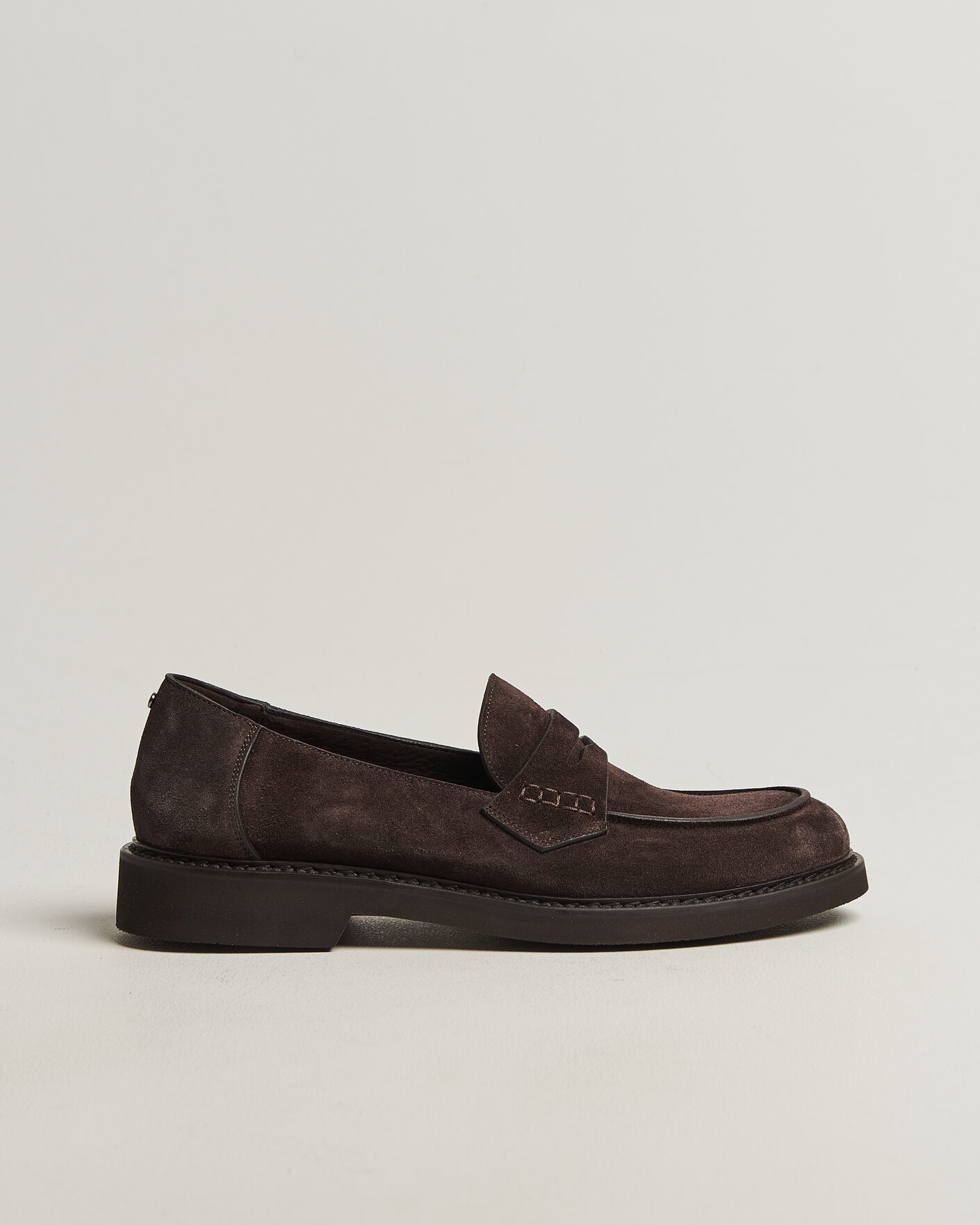 Mies | Loaferit | Canali | Penny Loafers Dark Brown Suede