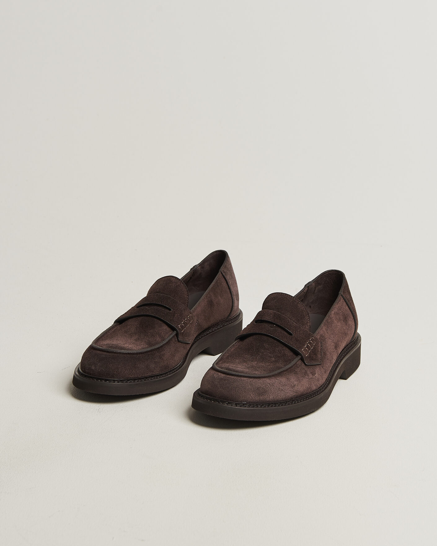 Mies | Loaferit | Canali | Penny Loafers Dark Brown Suede