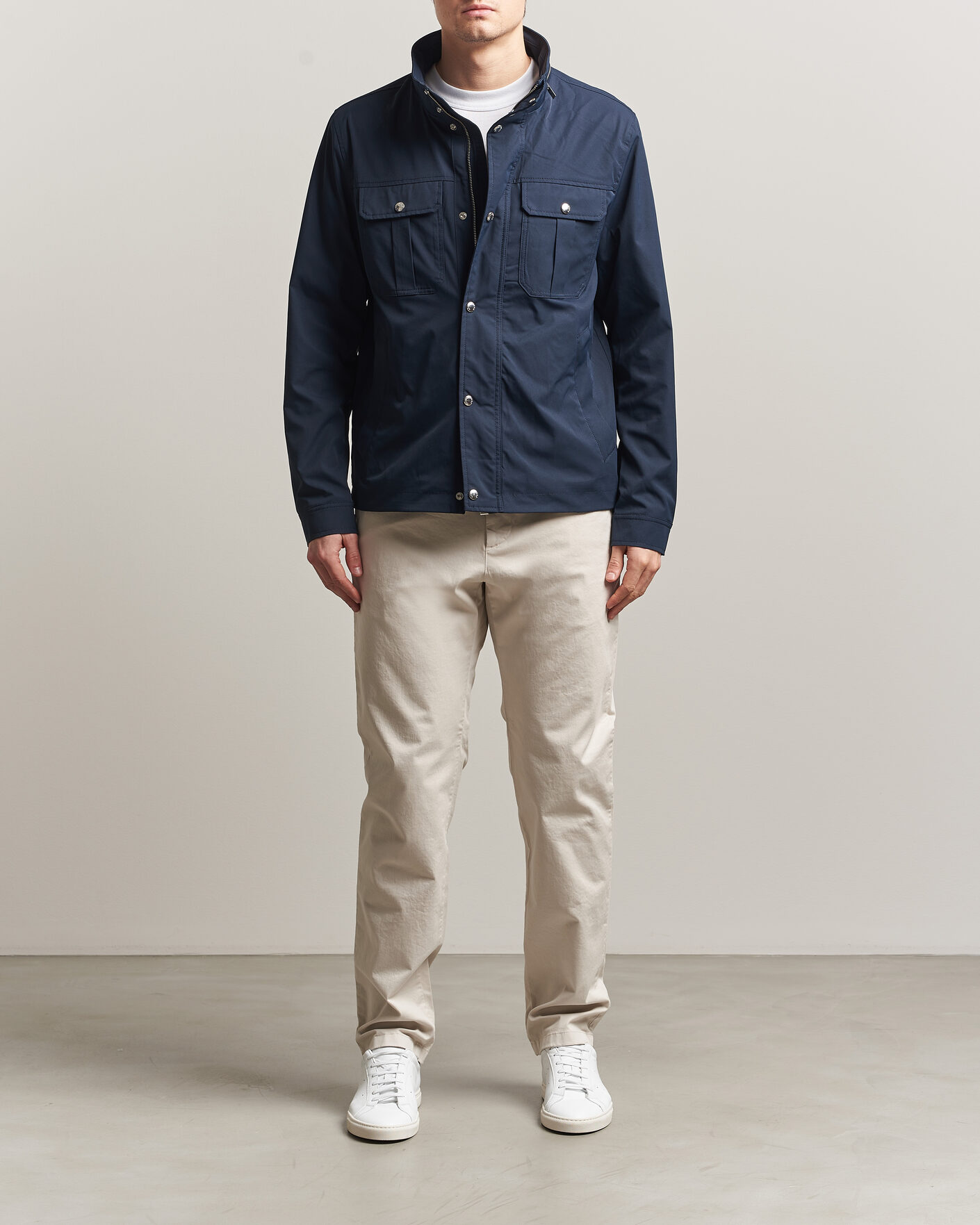 Mies | Housut | J.Lindeberg | Chaze Cotton Stretch Pants Moonbeam