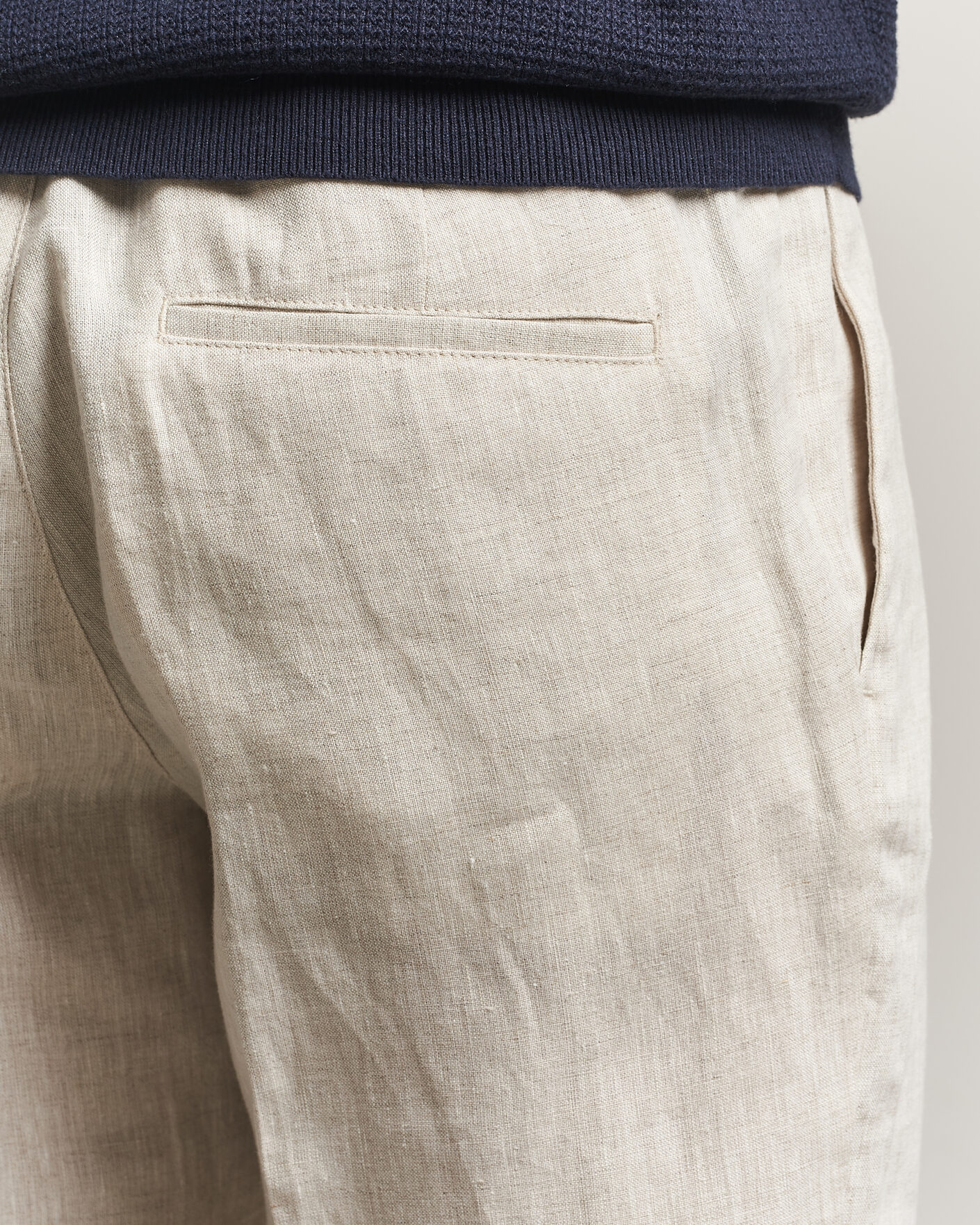 Mies | Housut | J.Lindeberg | Soren Drape Linen Pants Moonbeam