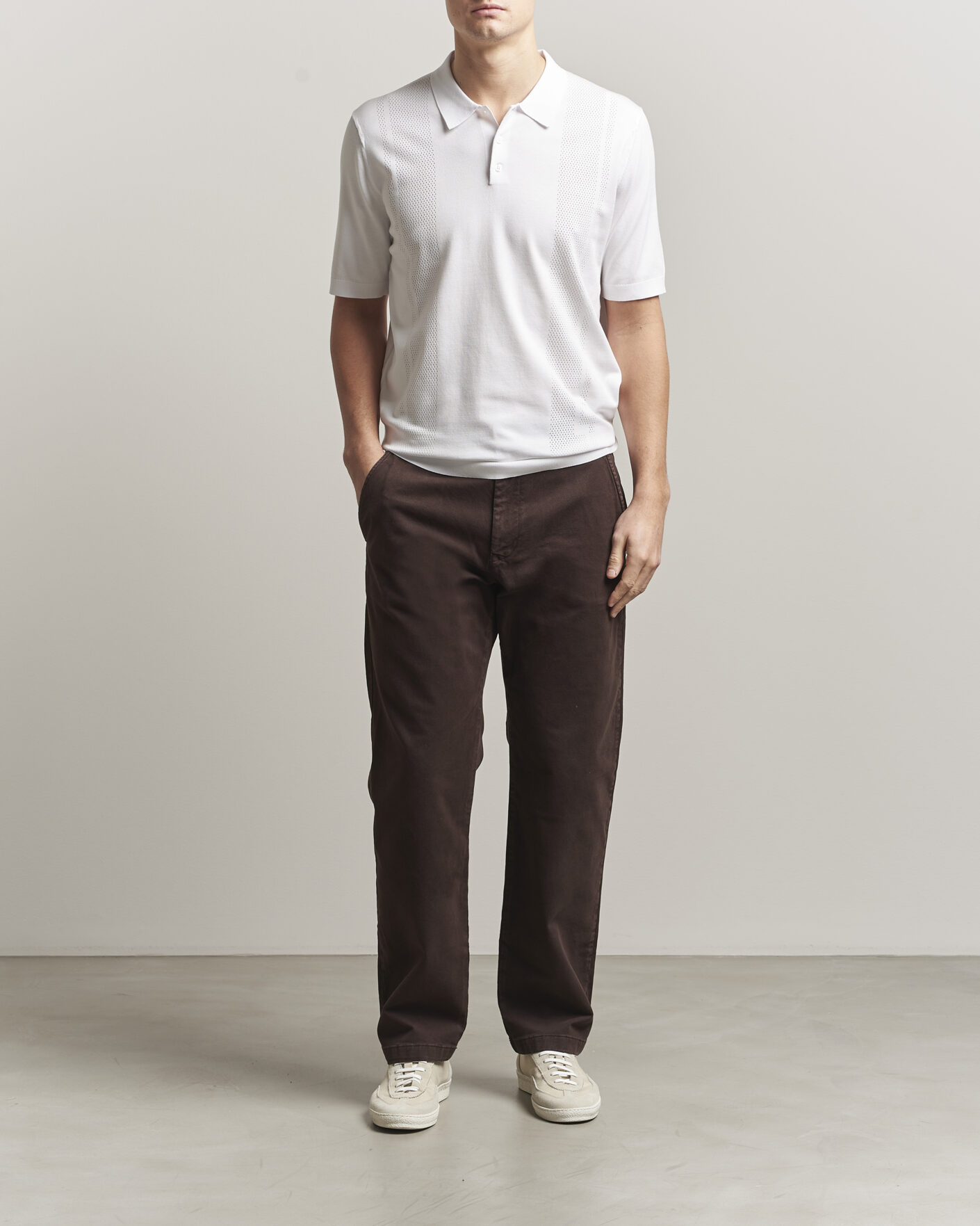 Mies | Pikeet | J.Lindeberg | Reymond Knit Polo White