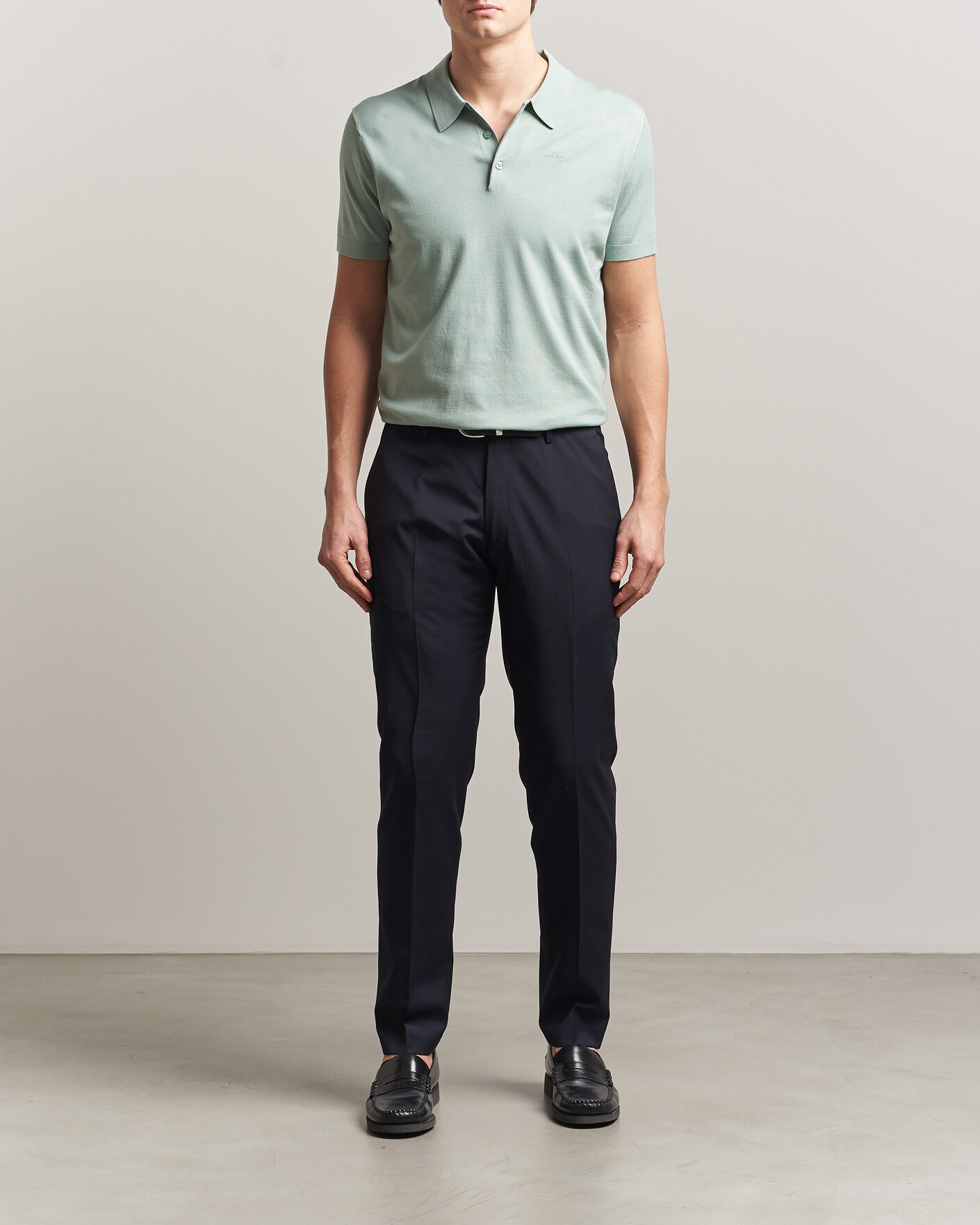 Mies | Pikeet | J.Lindeberg | Ridge Knitted Polo Jadeite