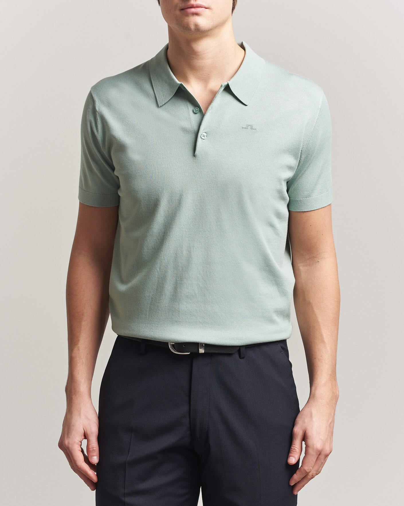 Mies | Pikeet | J.Lindeberg | Ridge Knitted Polo Jadeite