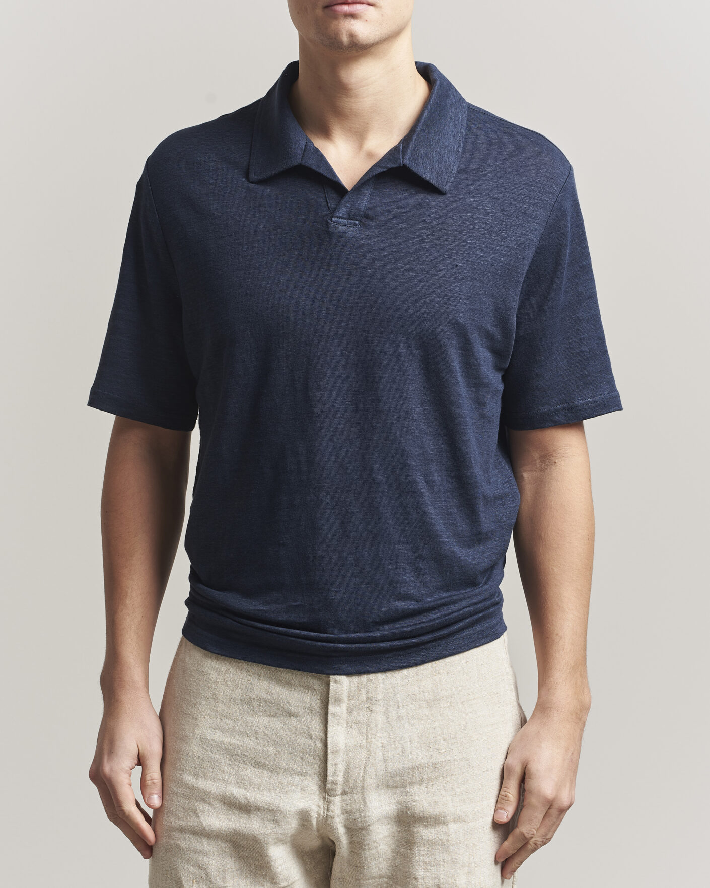 Mies | Pikeet | J.Lindeberg | Roy Linen Polo JL Navy