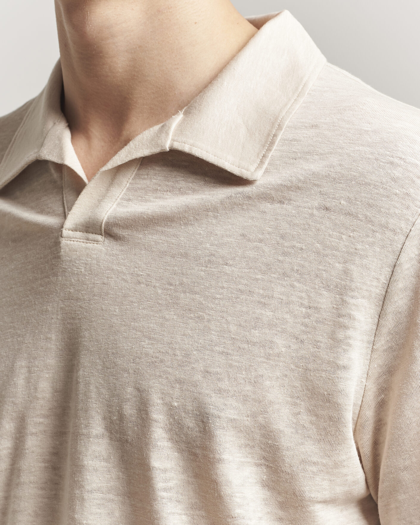 Mies | Pikeet | J.Lindeberg | Roy Linen Polo Moonbeam