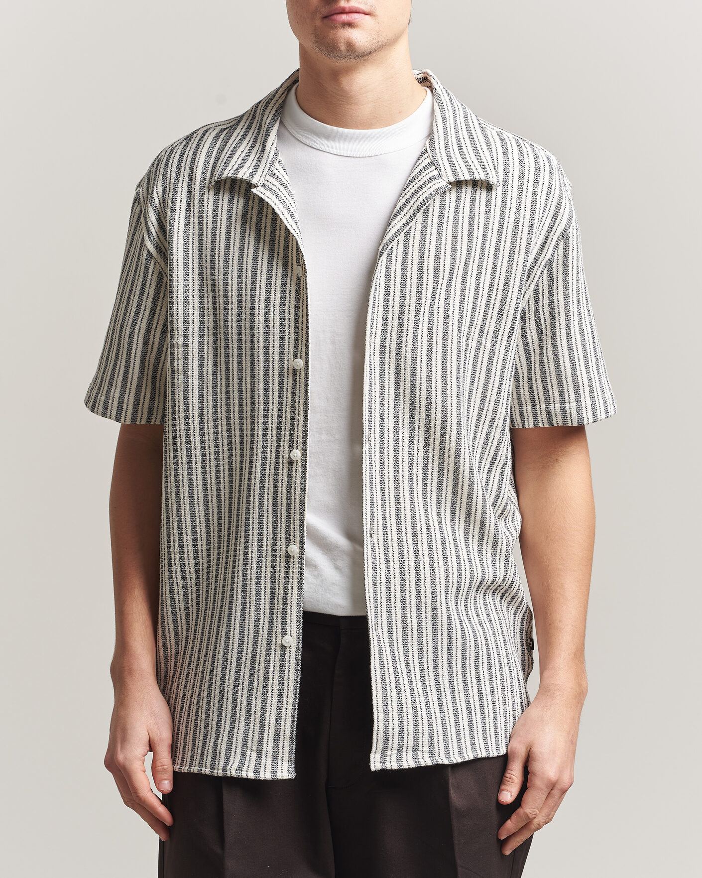 Mies | Kauluspaidat | J.Lindeberg | Elio Structure Resort Shirt JL Navy