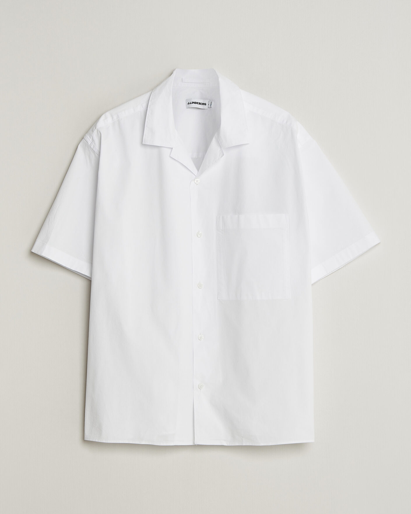 Mies | Kauluspaidat | J.Lindeberg | Ellis Cotton Resort Shirt White