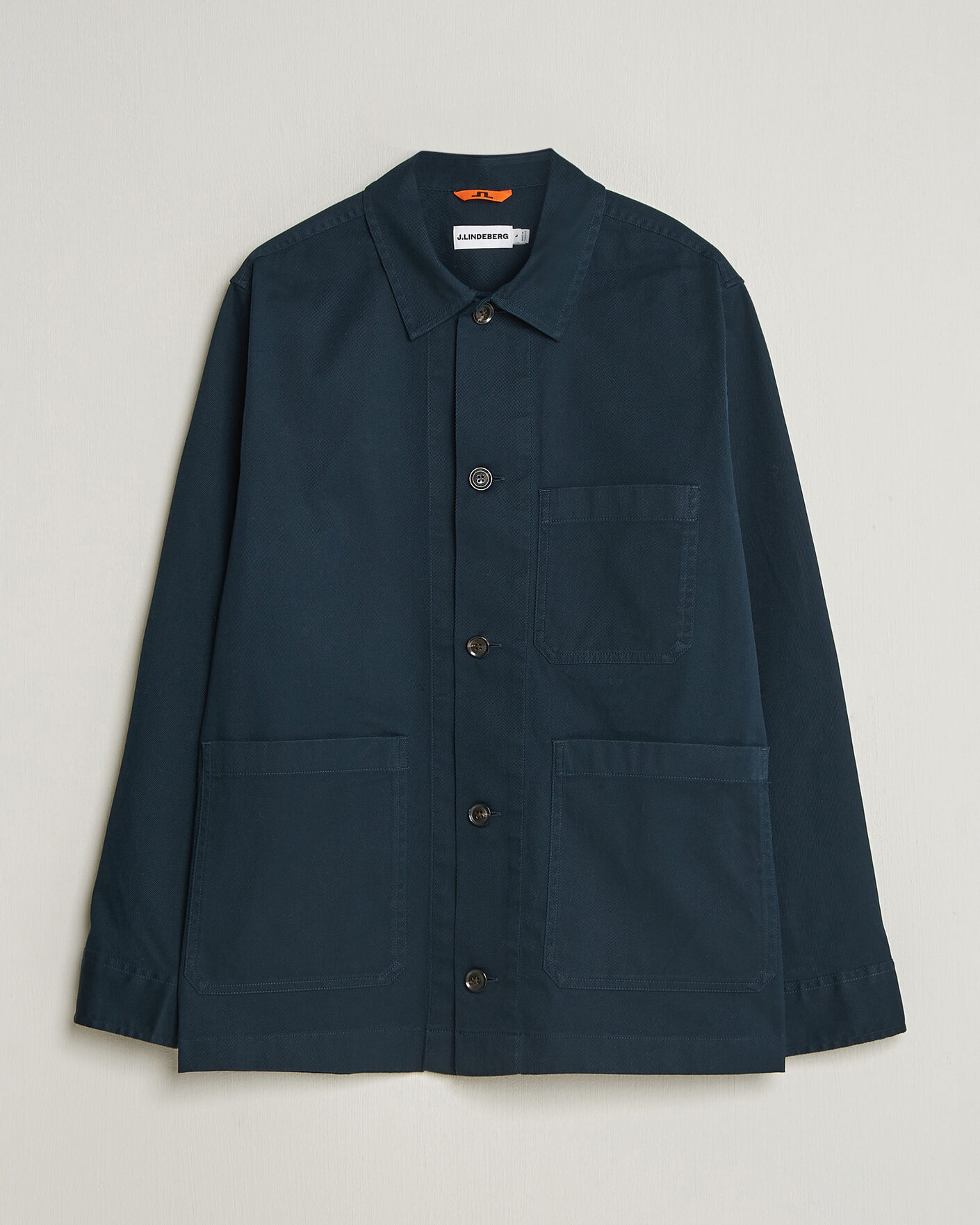 Mies | Kauluspaidat | J.Lindeberg | Easton Cotton Overshirt JL Navy