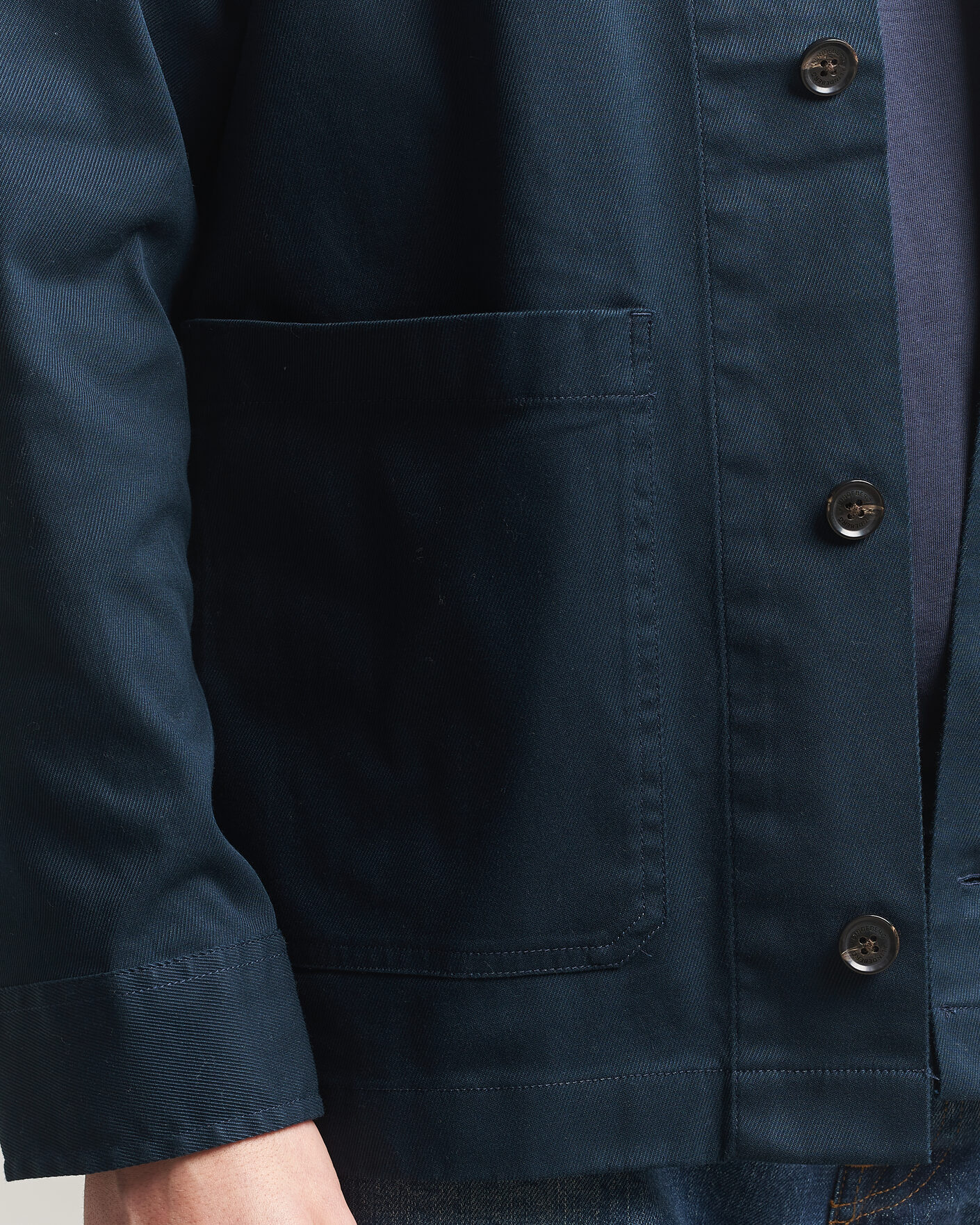 Mies | Kauluspaidat | J.Lindeberg | Easton Cotton Overshirt JL Navy