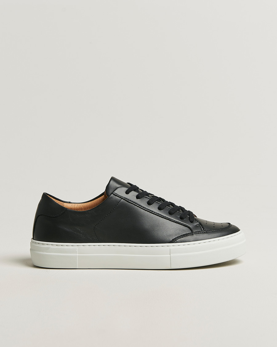 Mies | Tennarit | J.Lindeberg | Art Signature Leather Sneaker Black