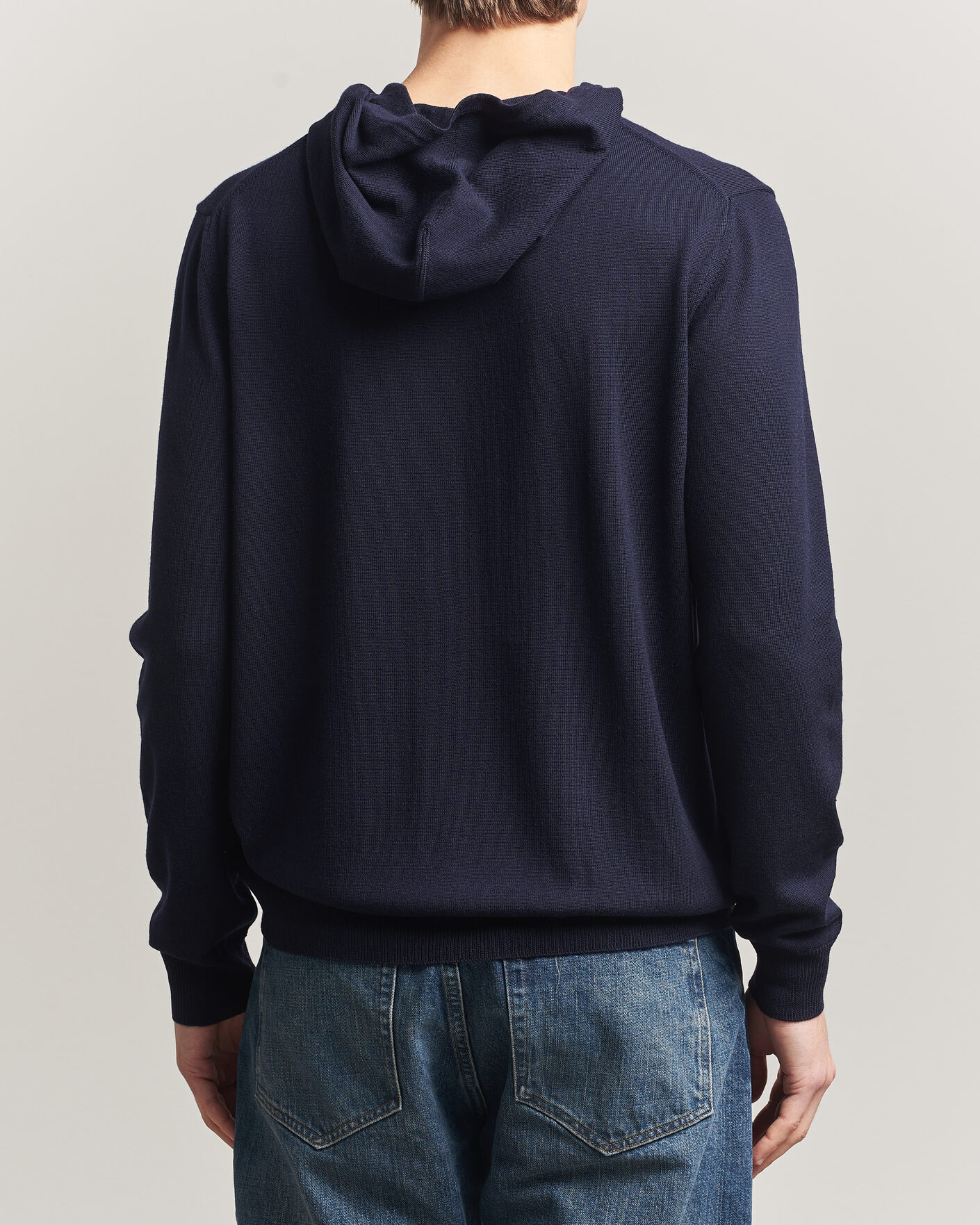 Mies | Puserot | J.Lindeberg | Karl Merino Hoodie JL Navy