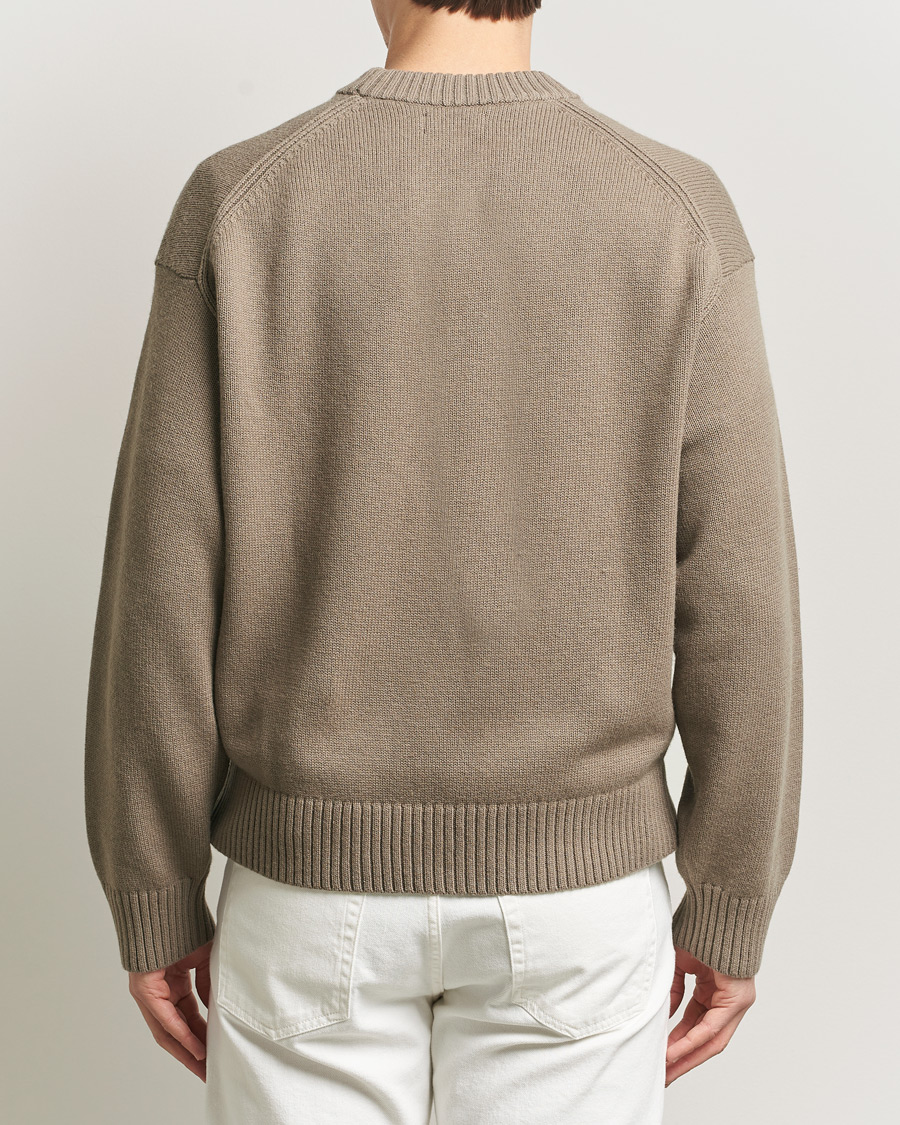 Mies | Puserot | J.Lindeberg | Eddy Cotton Wool Crew Neck Brindle
