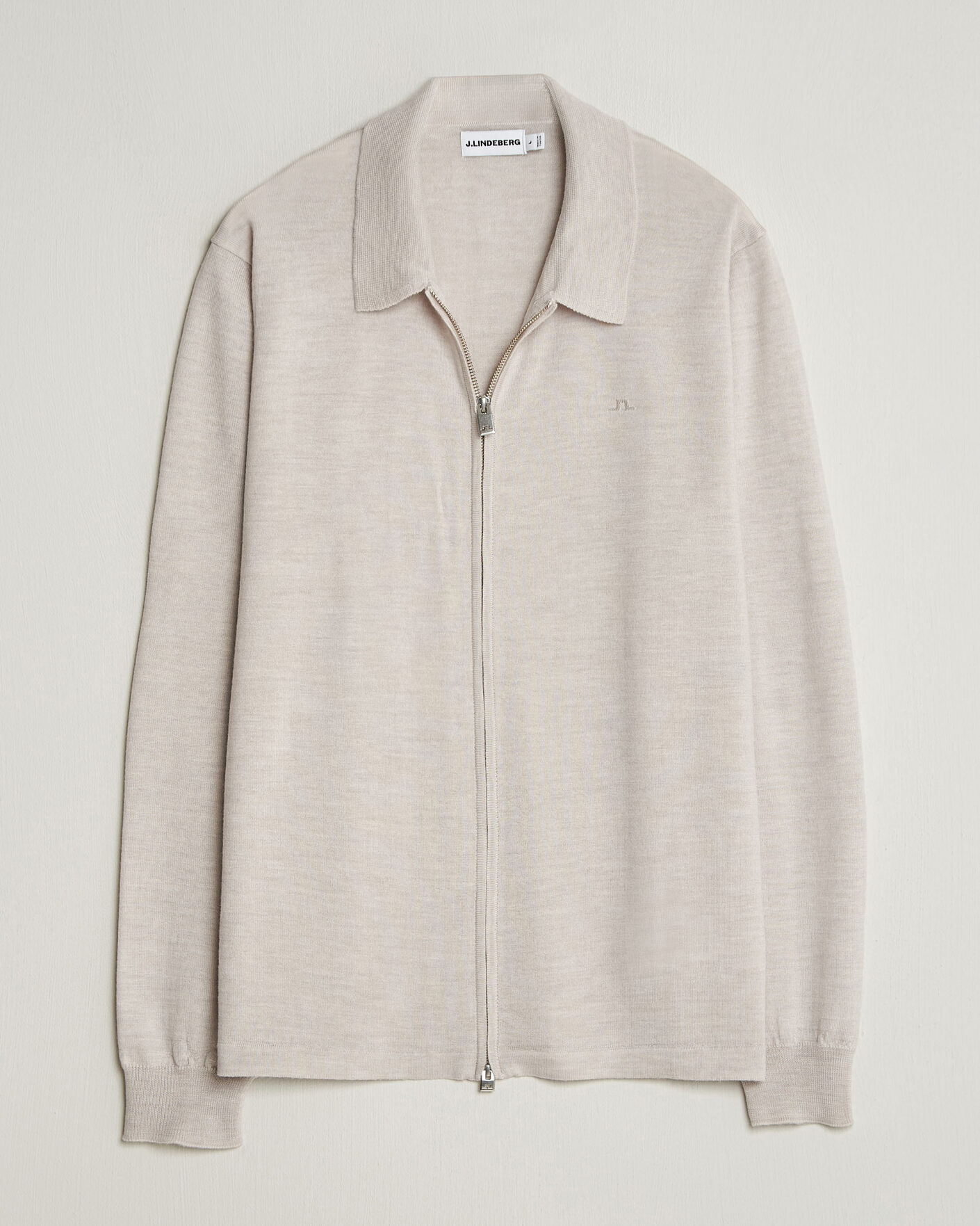 Mies | Puserot | J.Lindeberg | Kaleb Merino Cardigan Moonbeam Melange