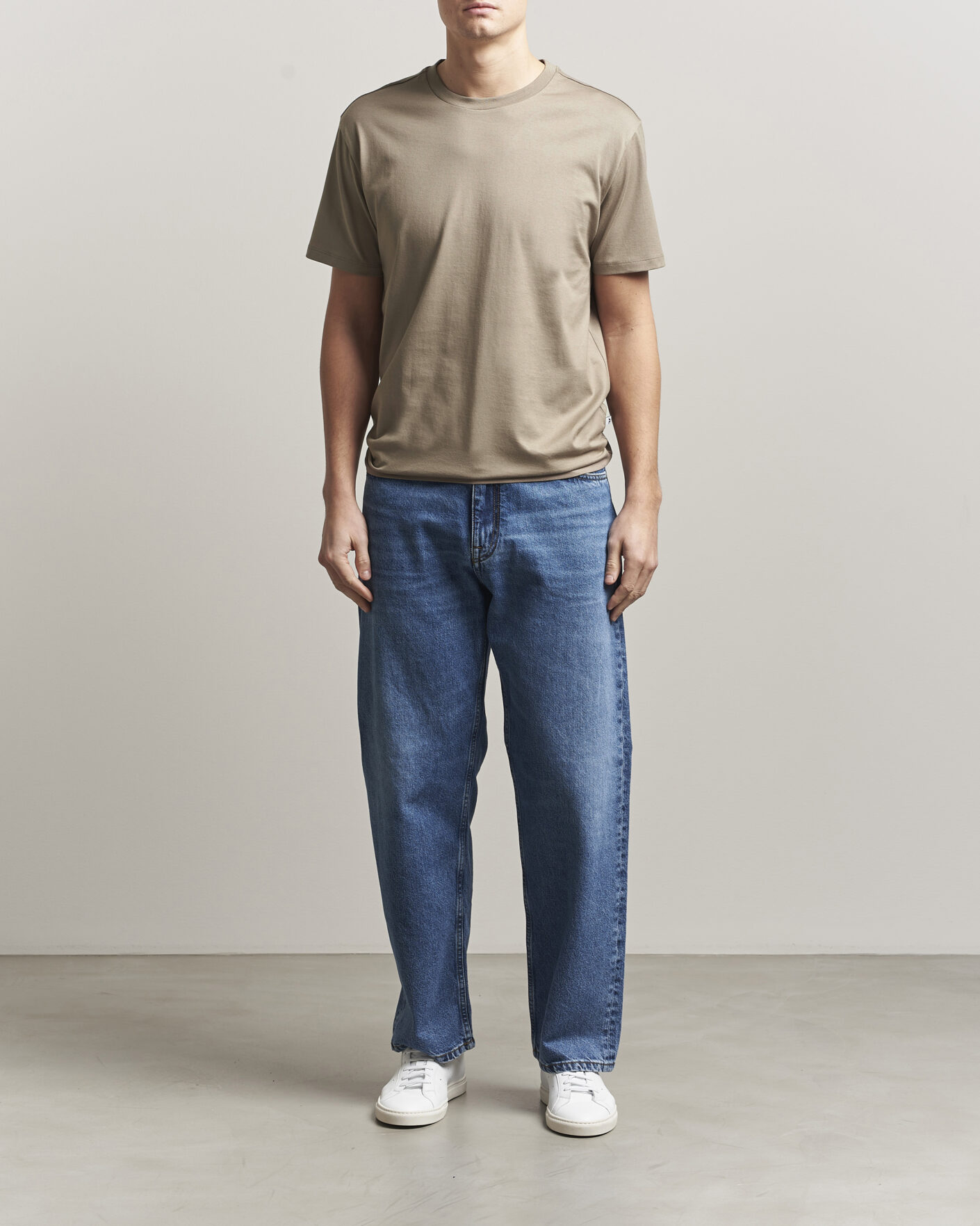 Mies | T-paidat | J.Lindeberg | Sid Basic T-Shirt Brindle