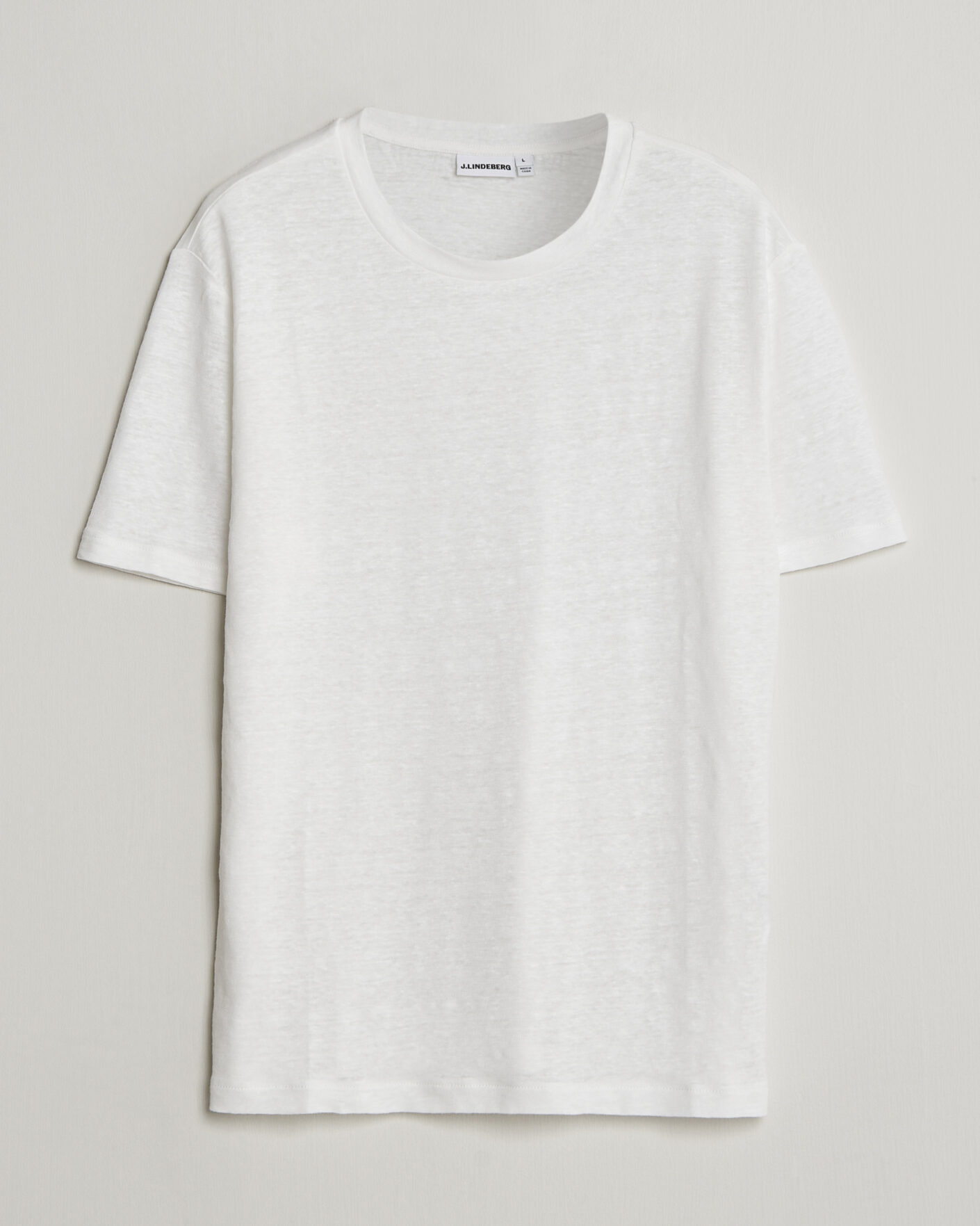 Mies | T-paidat | J.Lindeberg | Coma Linen T-Shirt White