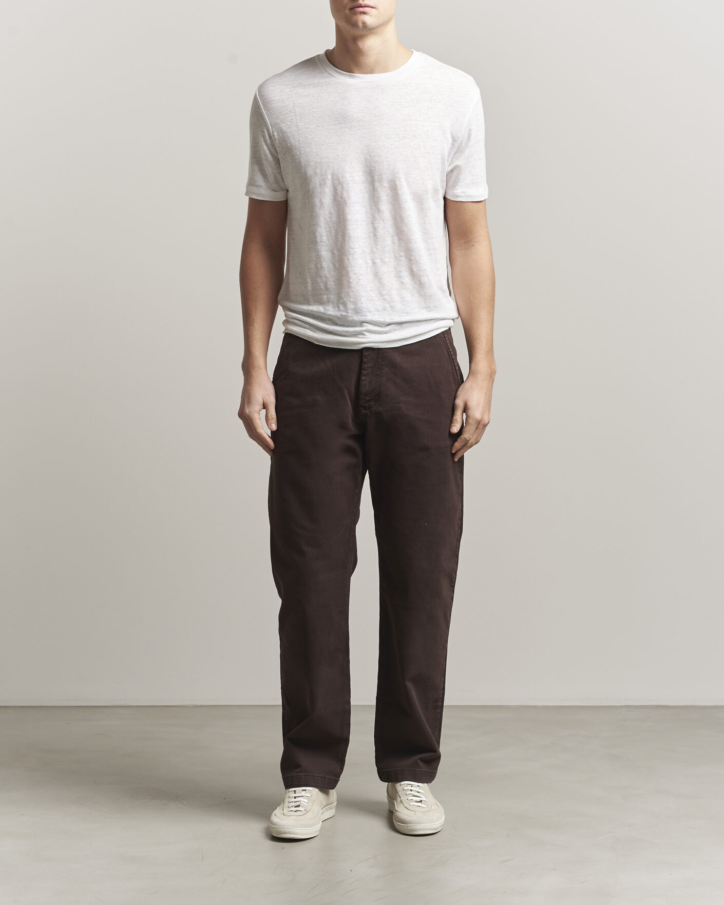Mies | T-paidat | J.Lindeberg | Coma Linen T-Shirt White