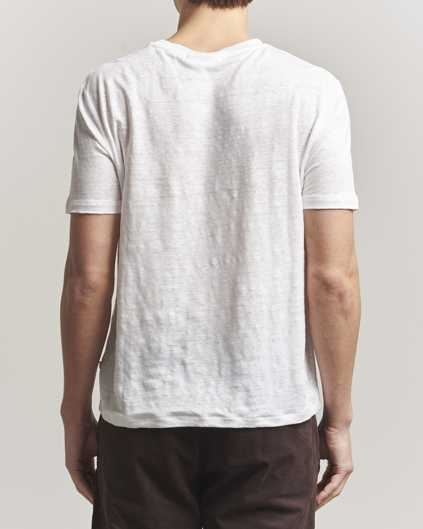 Mies | T-paidat | J.Lindeberg | Coma Linen T-Shirt White