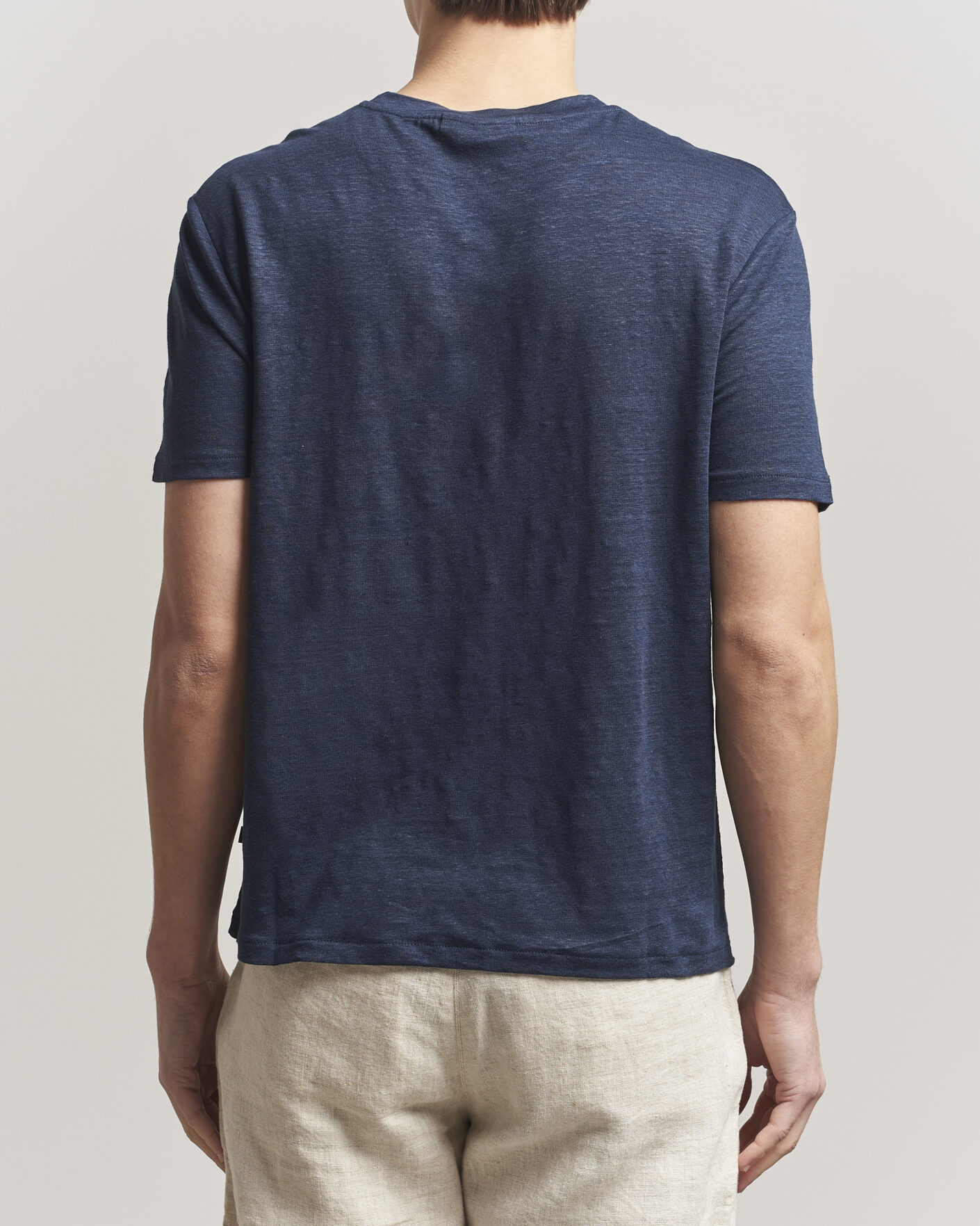 Mies | T-paidat | J.Lindeberg | Coma Linen T-Shirt JL Navy