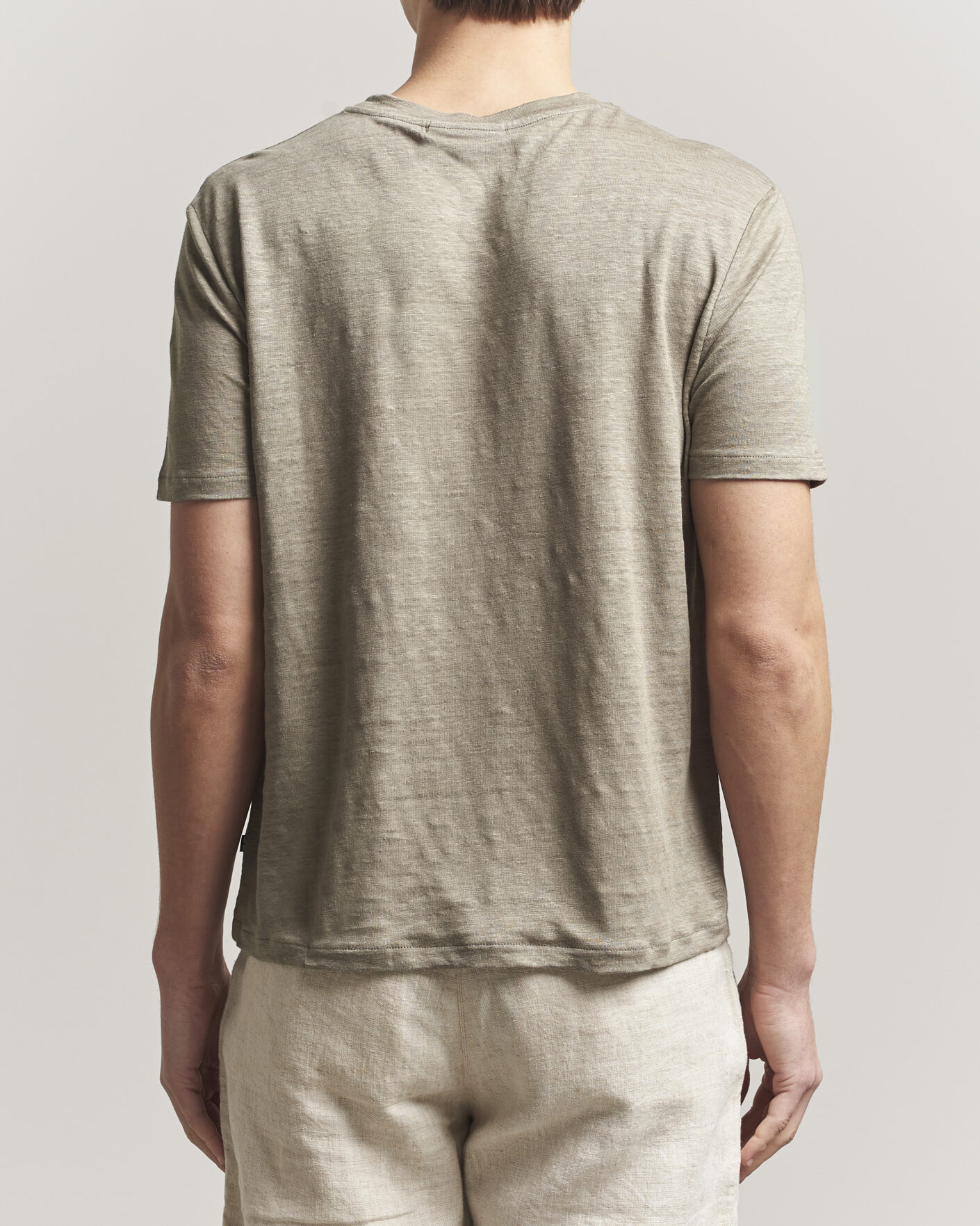 Mies | T-paidat | J.Lindeberg | Coma Linen T-Shirt Brindle