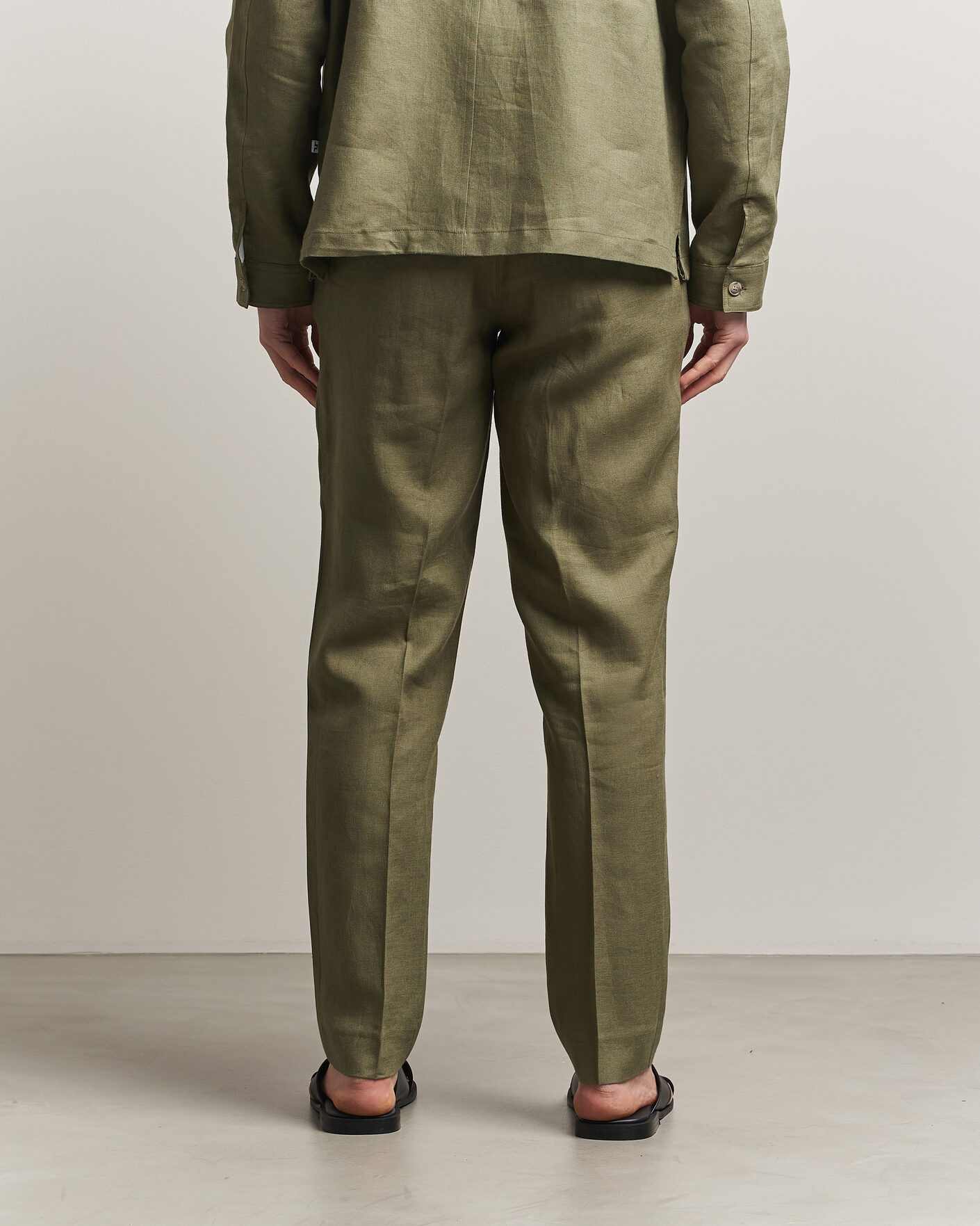 Mies | Housut | J.Lindeberg | Soren Drape Linen Pants Kalamata