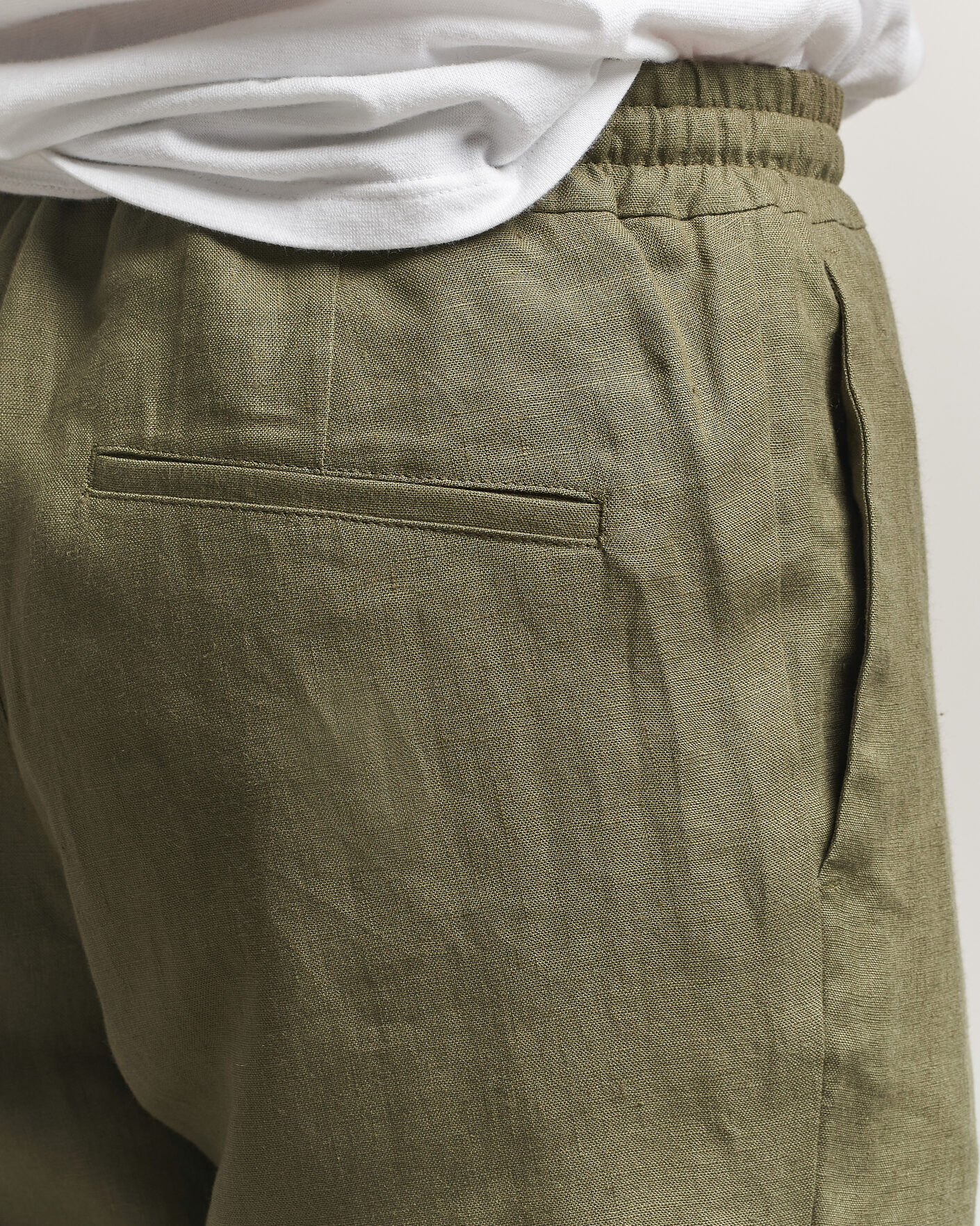 Mies | Housut | J.Lindeberg | Soren Drape Linen Pants Kalamata