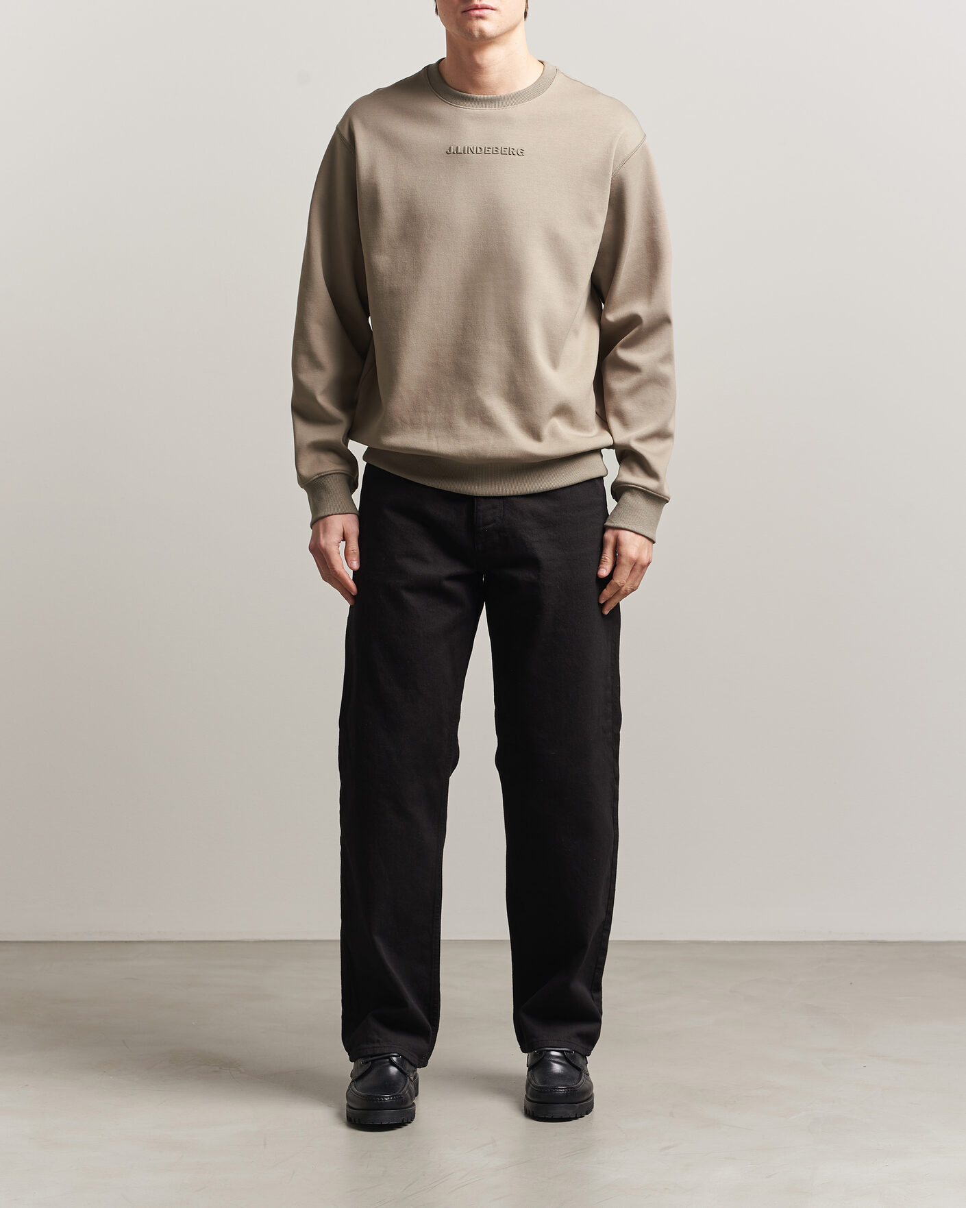 Mies | Puserot | J.Lindeberg | Club Crew Neck Brindle
