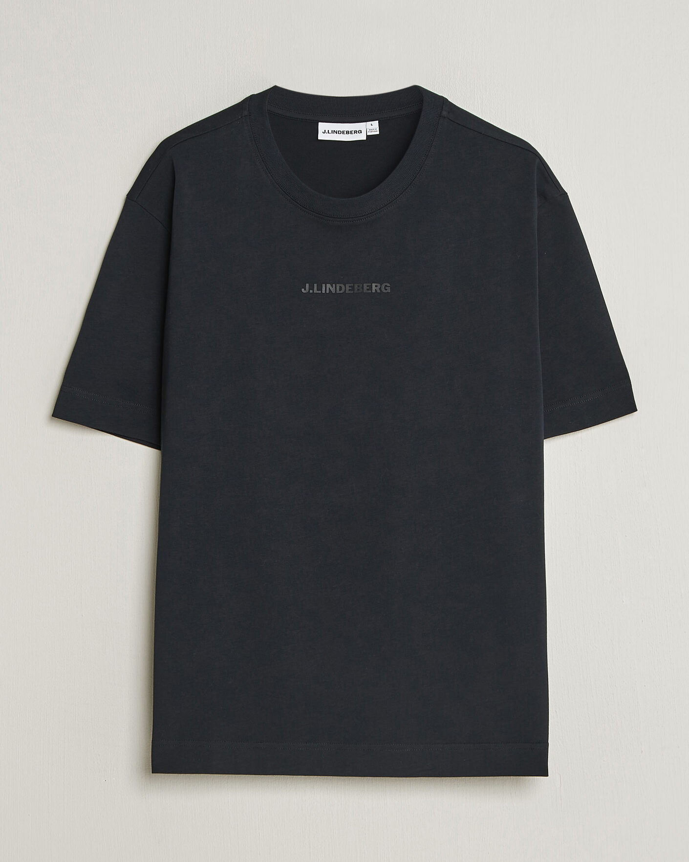 Mies | T-paidat | J.Lindeberg | Hale Heavy Logo T-Shirt Black