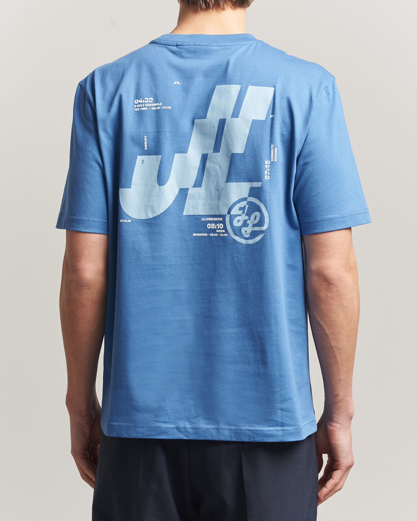 Mies | T-paidat | J.Lindeberg | Parcie T-Shirt Federal Blue