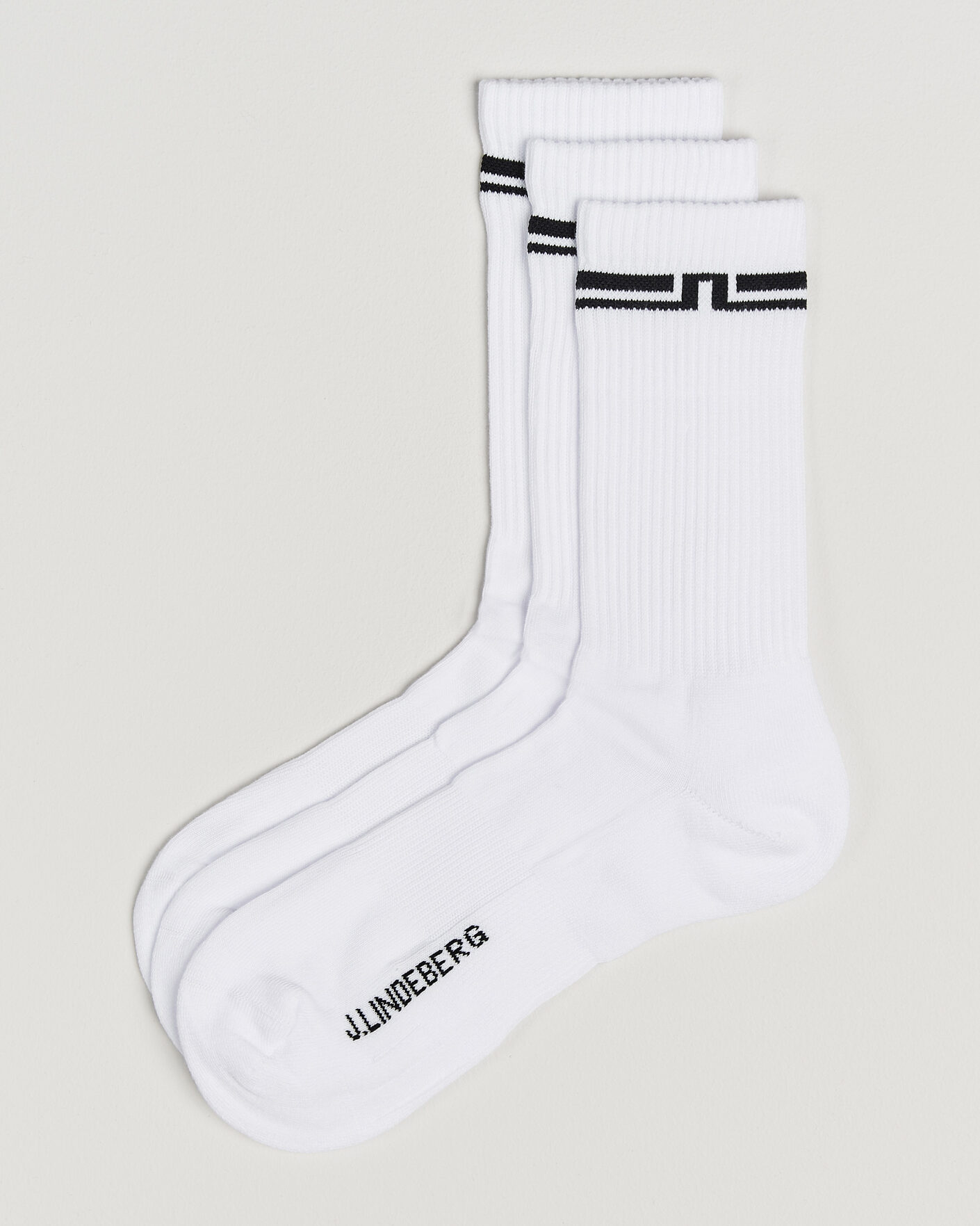 Mies | Alusvaatteet | J.Lindeberg | Johnson 3-Pack Socks White