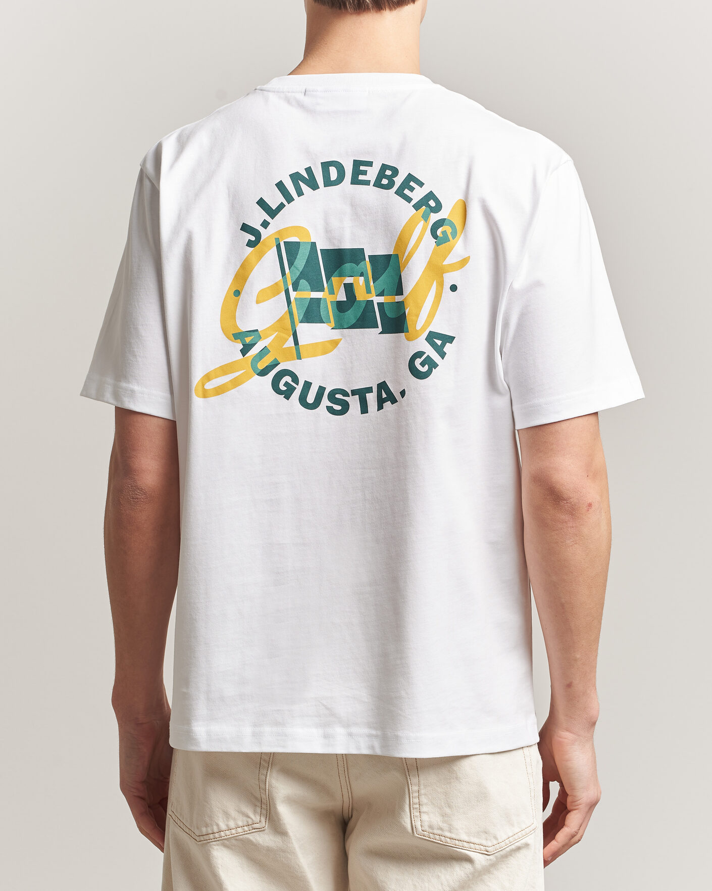 Mies | T-paidat | J.Lindeberg | Parcie Tour T-Shirt White