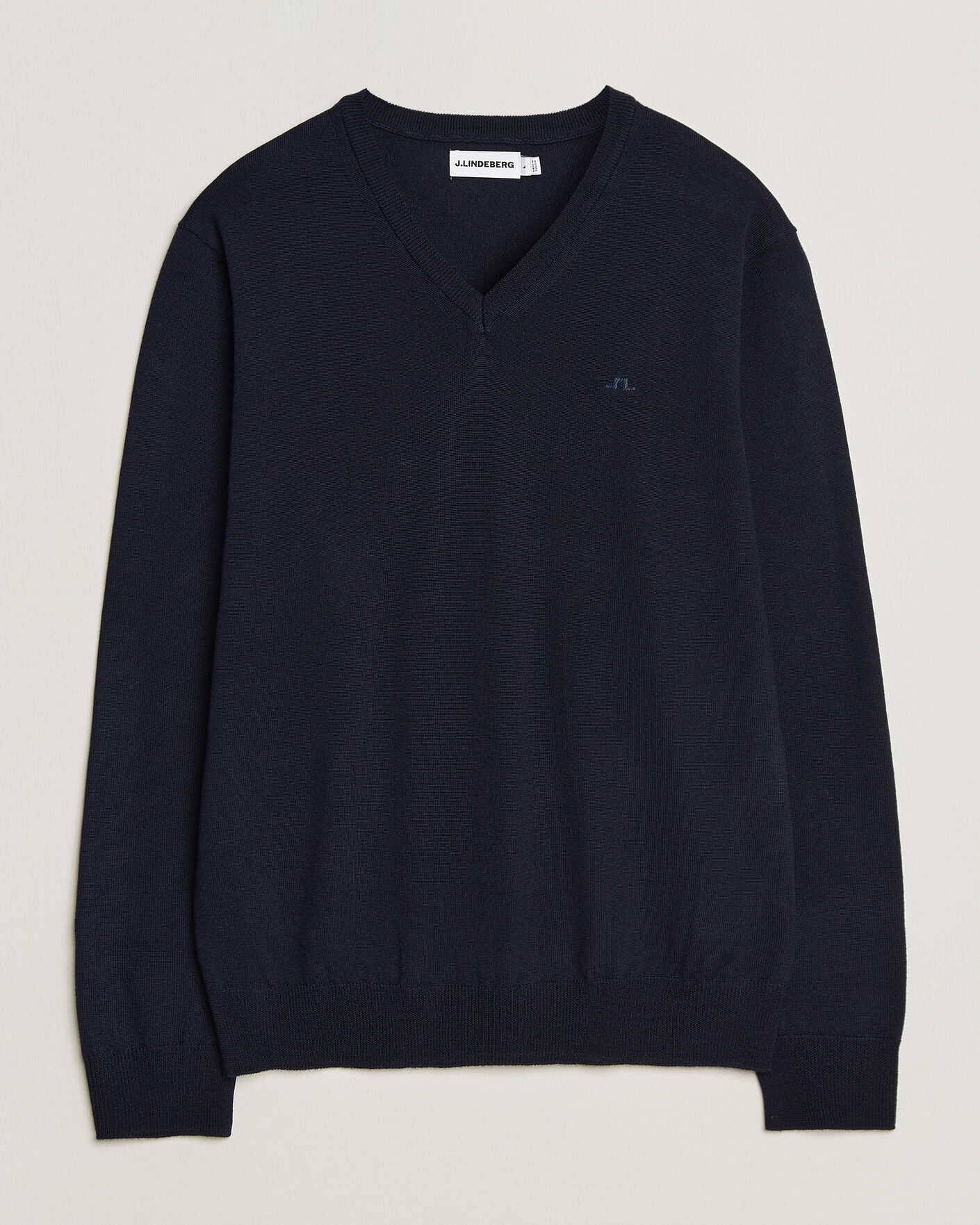 Mies | Puserot | J.Lindeberg | Lymann Merino V-Neck Pullover JL Navy