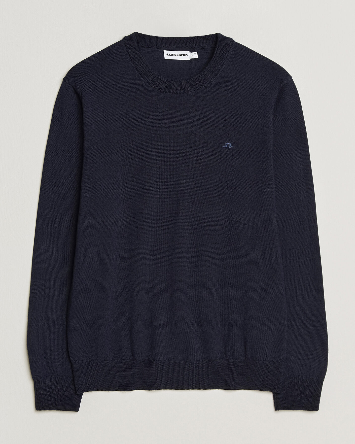 Mies | Puserot | J.Lindeberg | Keane Merino Crew Neck Pullover JL Navy