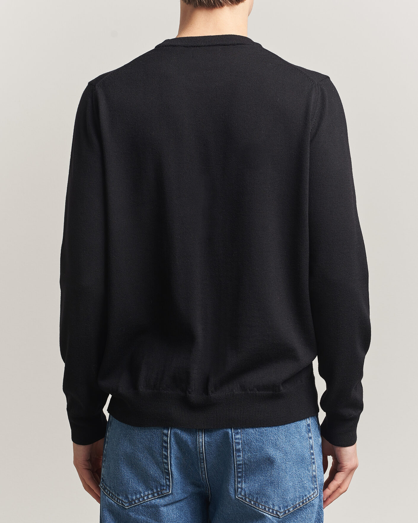 Mies | Puserot | J.Lindeberg | Keane Merino Crew Neck Pullover Black
