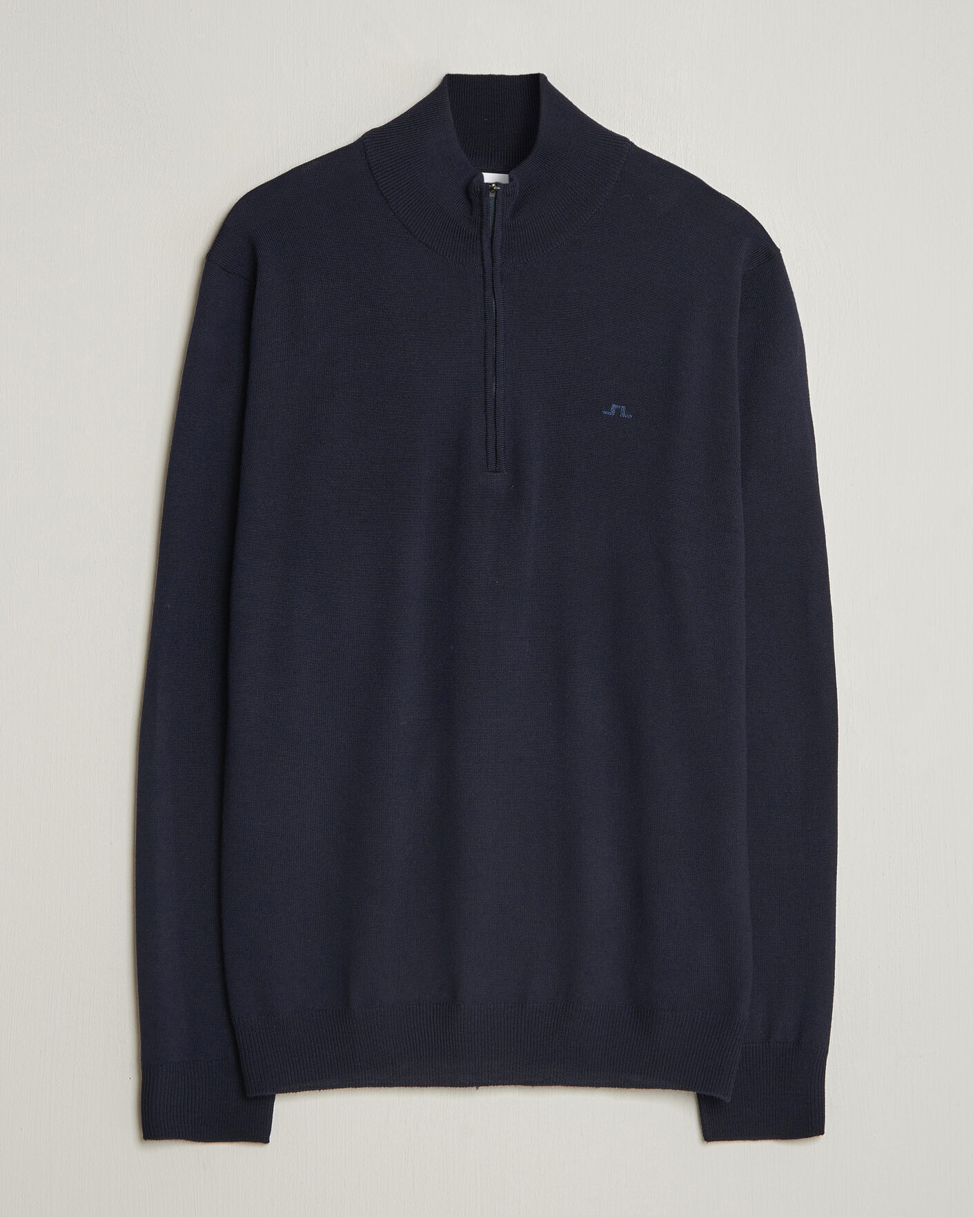 Mies | Puserot | J.Lindeberg | Kiyan Merino Half Zip JL Navy