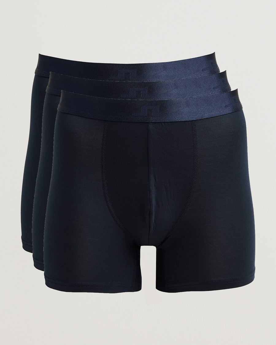 Mies | Alusvaatteet | J.Lindeberg | 3-Pack Bridge Lyocell Boxer JL Navy