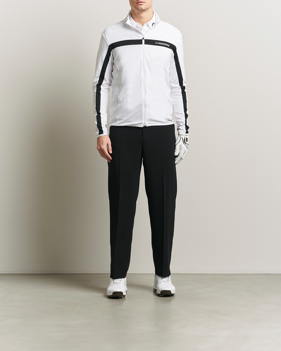 Mies | Puserot | J.Lindeberg | Jarvis Mid Layer Full Zip White